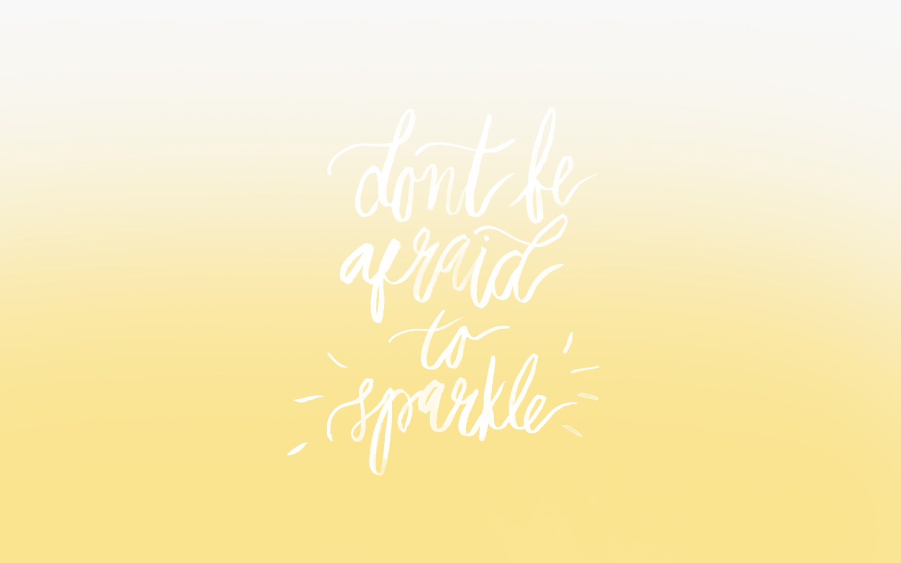 Yellow Aesthetic Quote Laptop Wallpaper