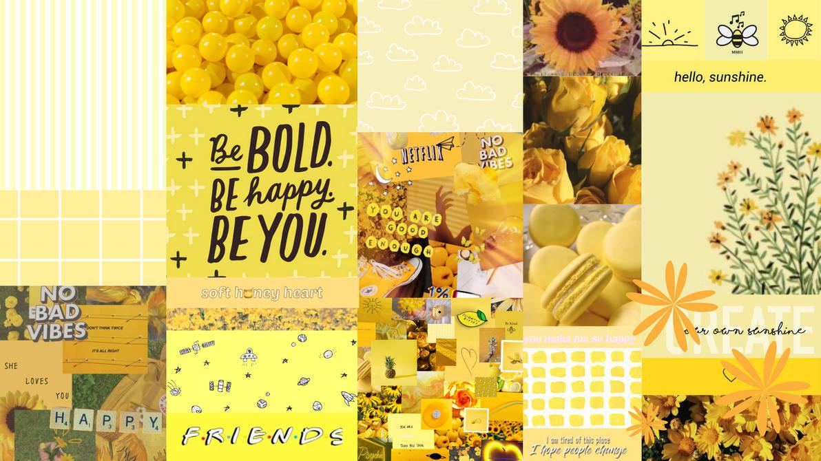 Yellow background aesthetic