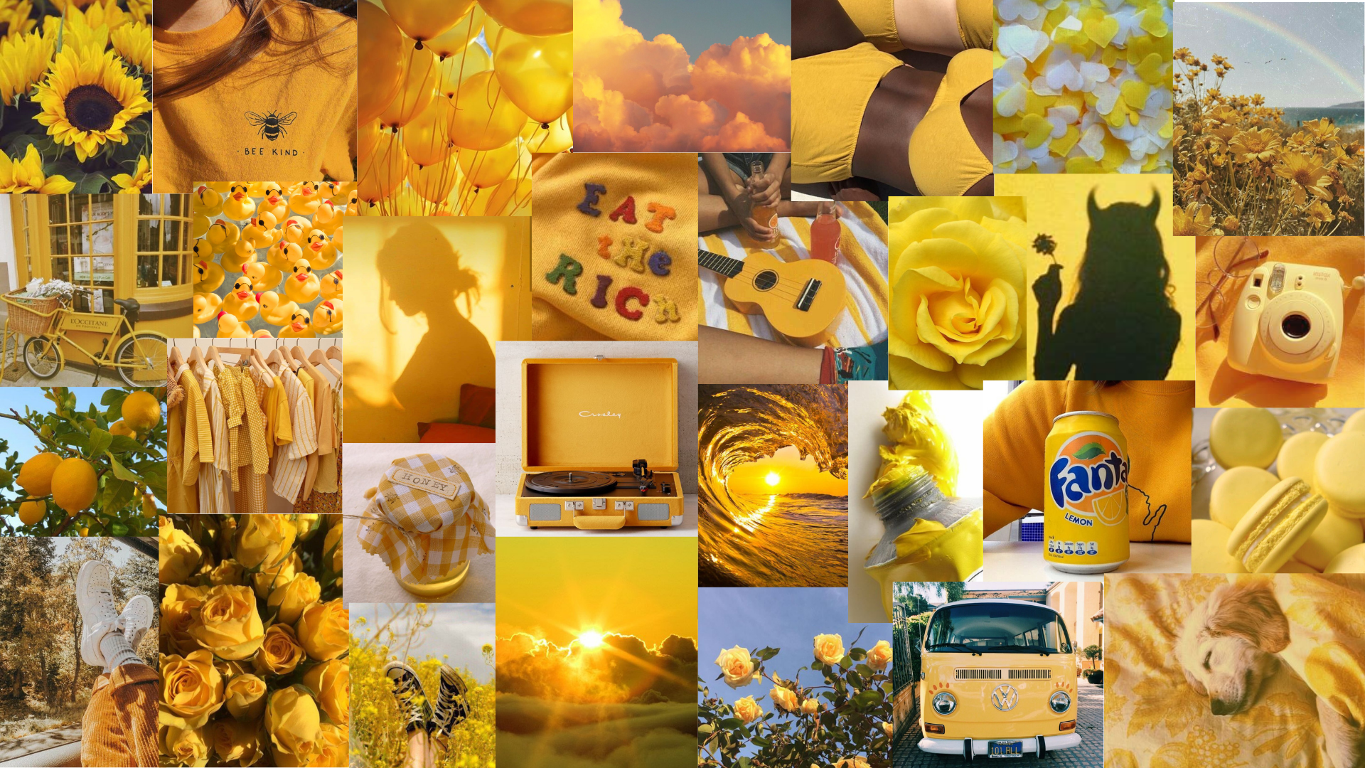 Yellow Aesthetic. Aesthetic desktop wallpaper, Sunflower wallpaper, Laptop wallpaper