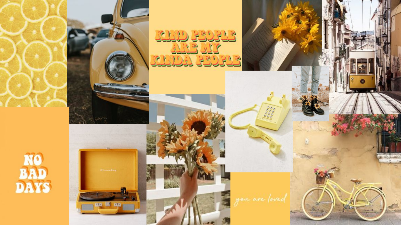 Yellow Aesthetic. Laptop wallpaper, Yellow aesthetic, Wallpaper