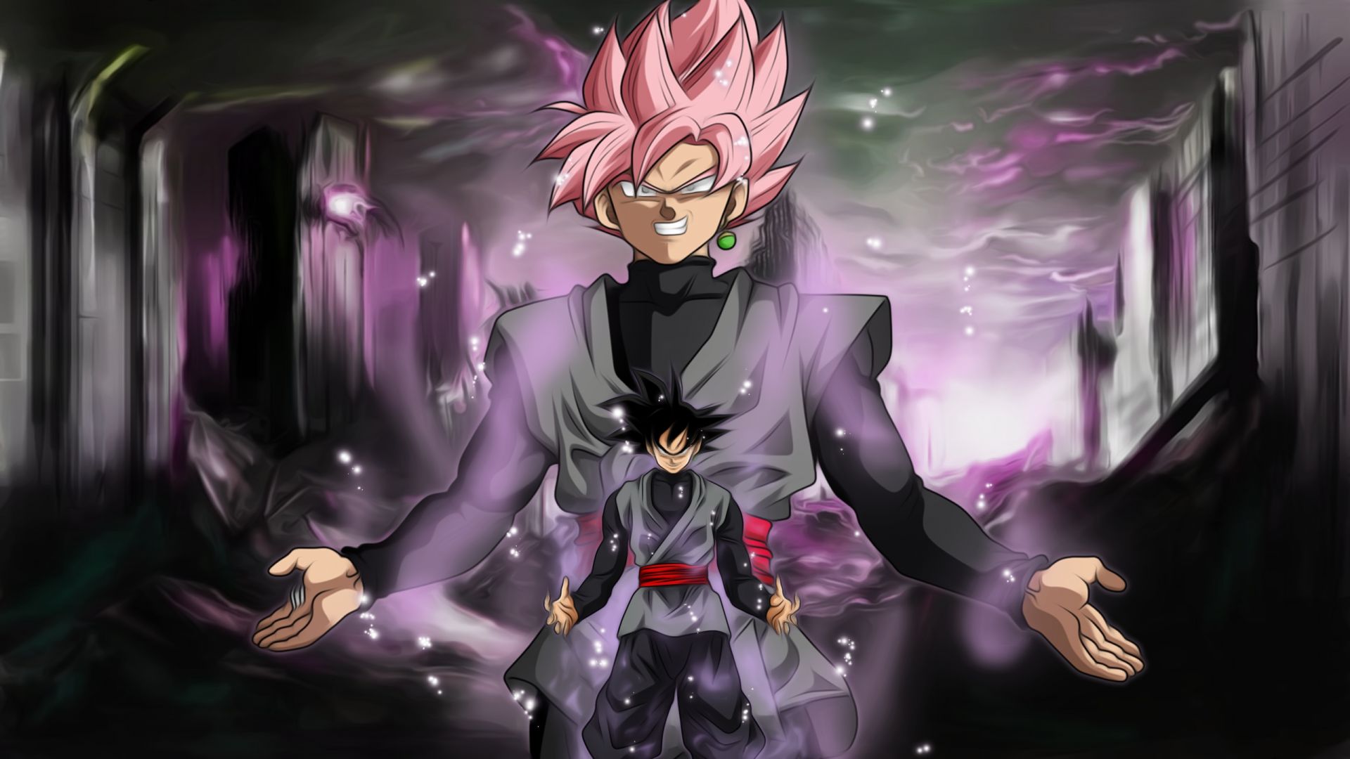 Desktop Wallpaper Black, Dragon Ball Super, Anime Boy, HD Image, Picture, Background, Ef01dd