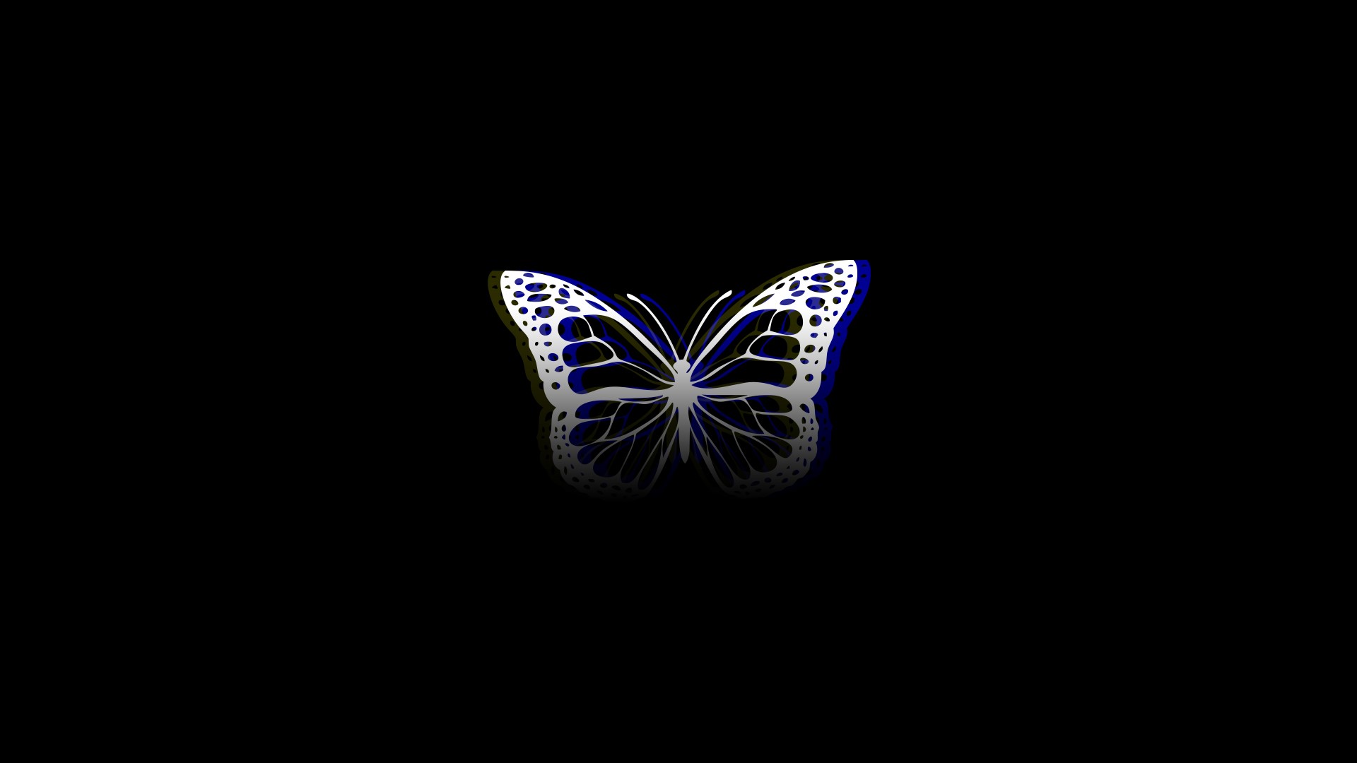 Wallpaper / butterfly, Photohop, minimalism, simple background, black background, simple, digital art, animals, abstract, insect free download