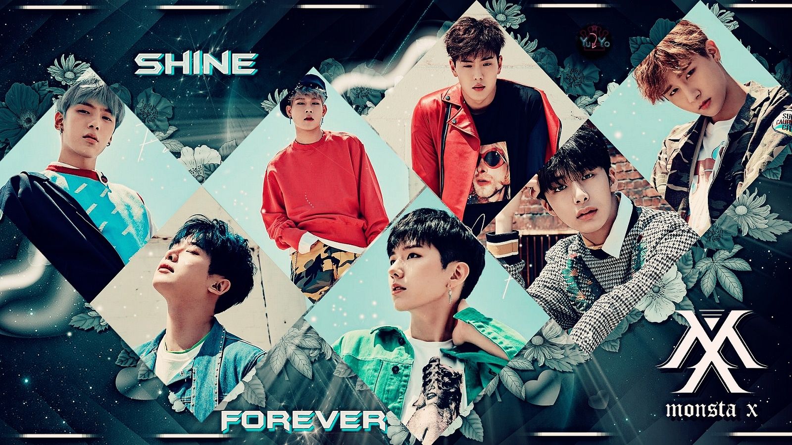MONSTAR X / Wallpaper / #beautiful #im #kpop #wallpaper #wallpaperdesktop #kihyun #minhyuk #wonho #monstax #jooheon #shownu #hy. Monsta x, Monsta x wonho, Jooheon