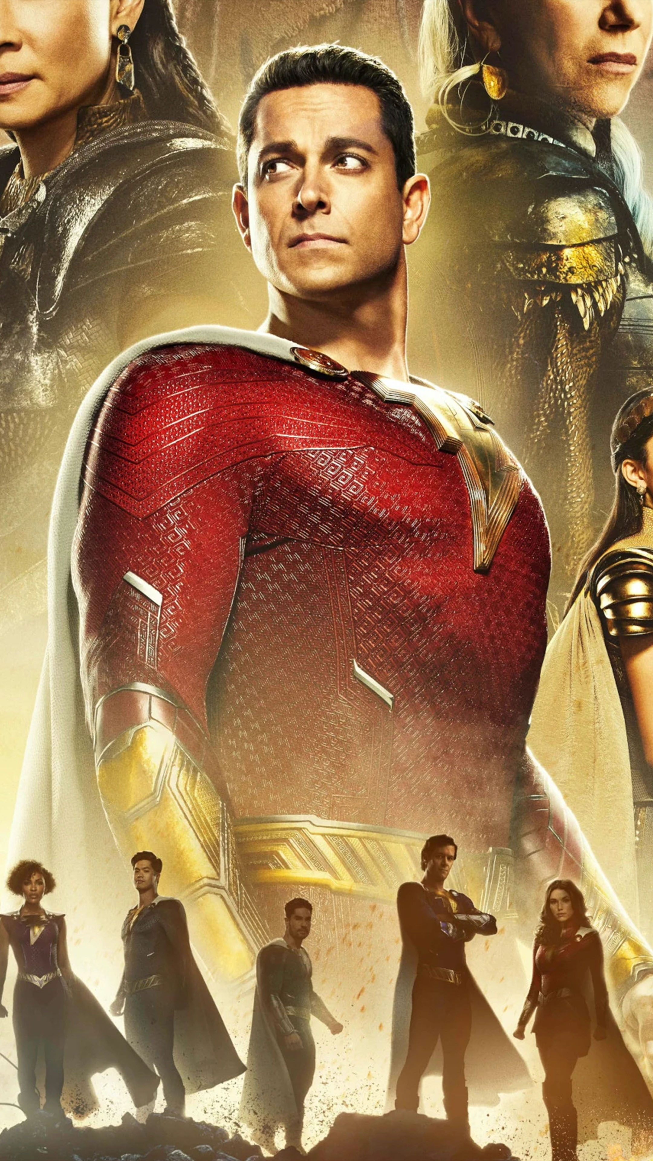 Shazam Fury of The Gods Movie Poster 4K Ultra HD Mobile Wallpaper
