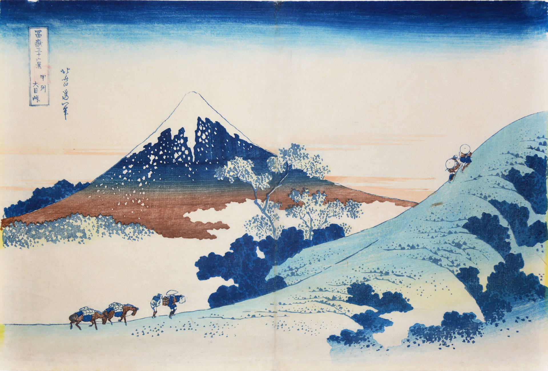 Download Vintage Japan 4K Hokusai Art Wallpaper