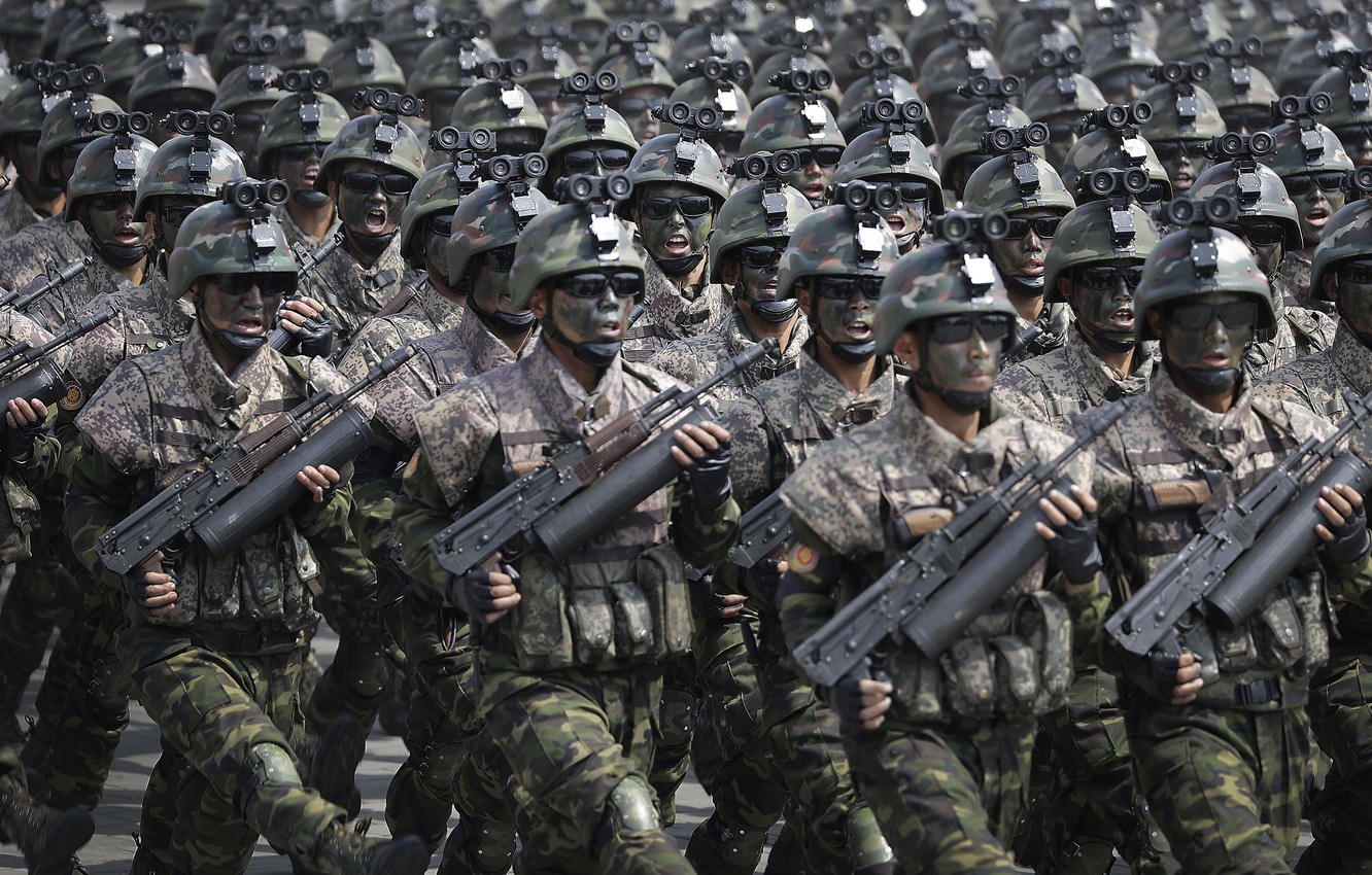 Wallpaper gun, soldier, military, weapon, man, army, asian, pearls, oriental, asiatic, seifuku, Special Forces, Korean, AK 7. 7.62 mm image for desktop, section мужчины