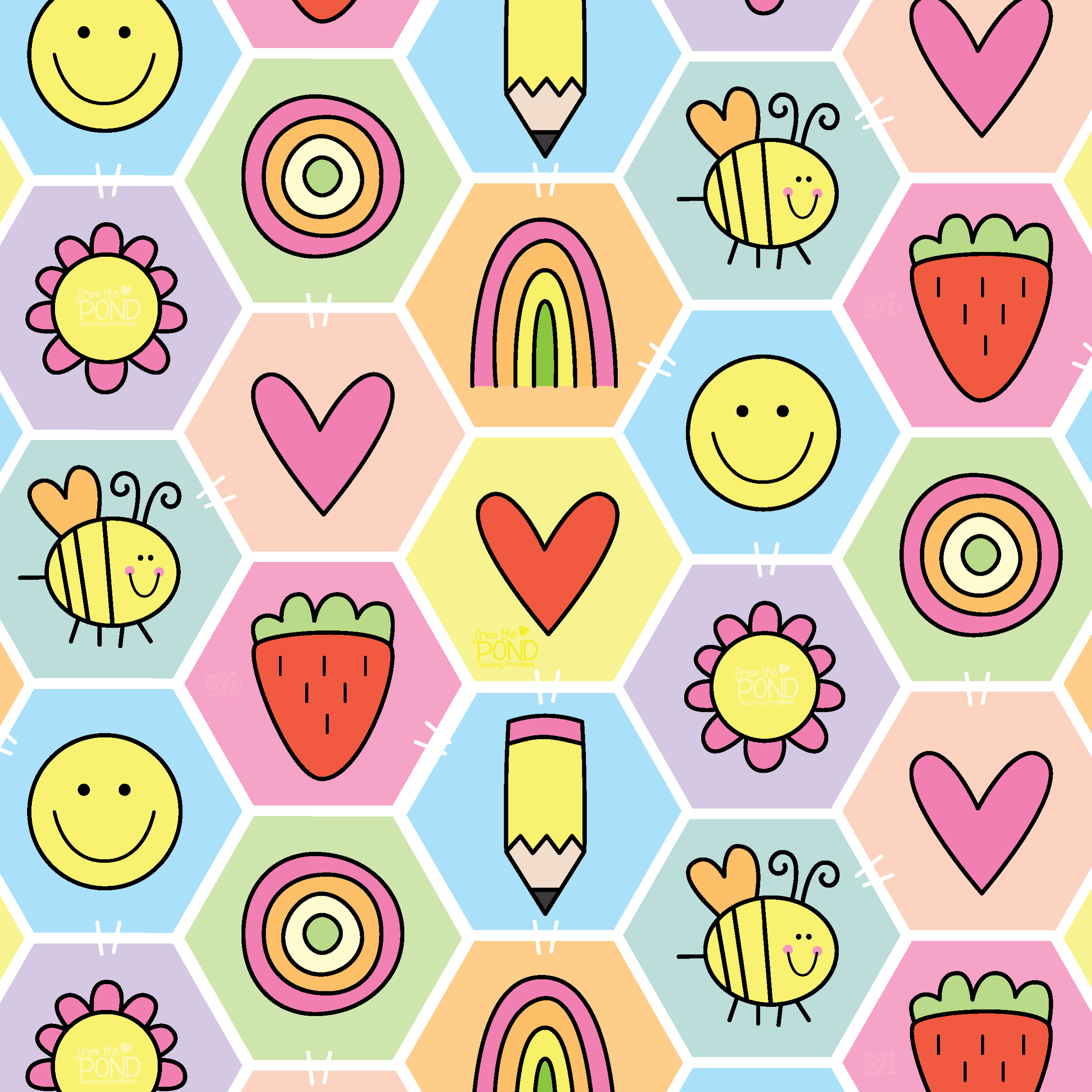 Digital screen wallpaper for a happy