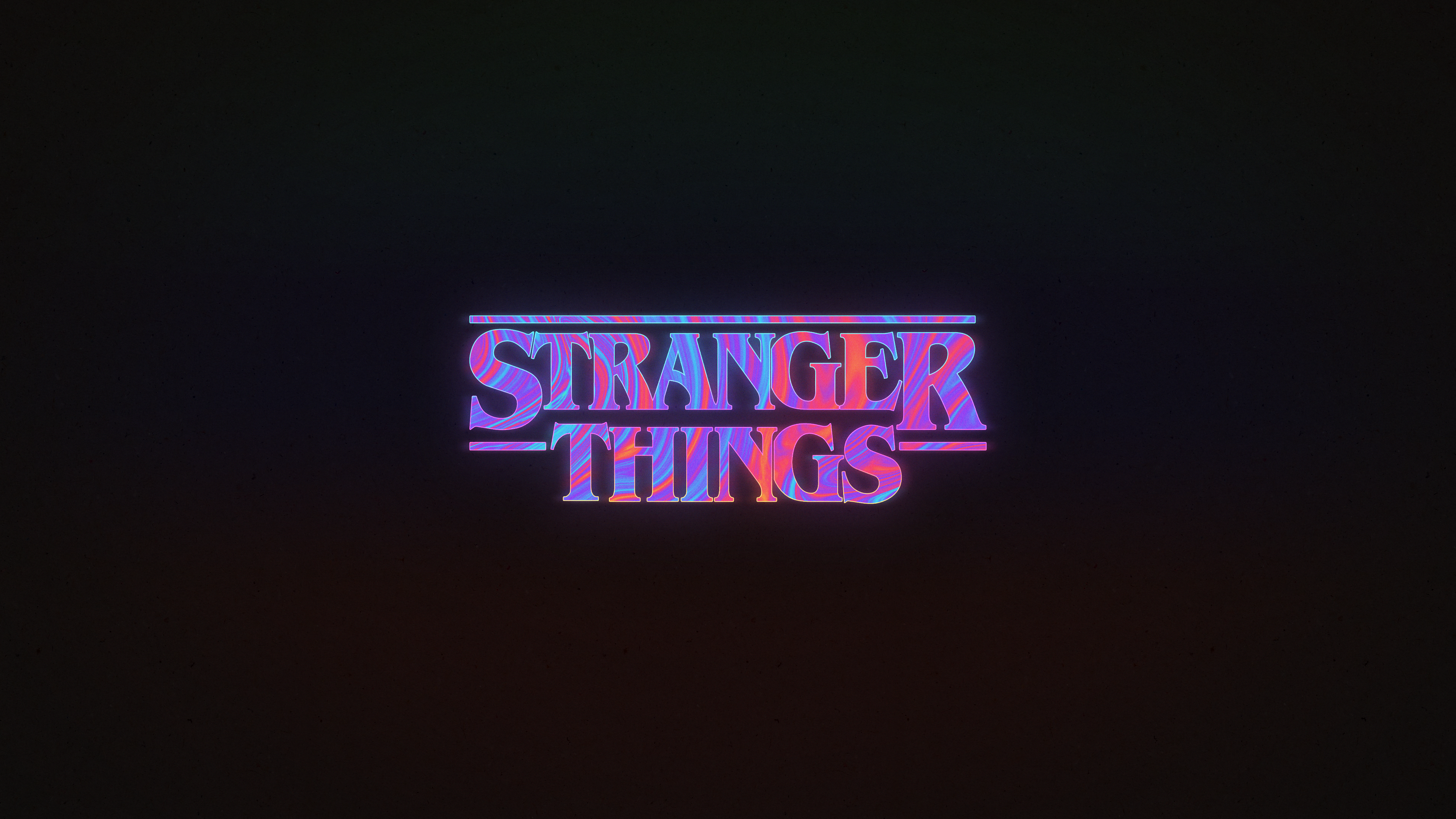 Ink Neon Stranger Things Wallpaper [3840 x 2160]