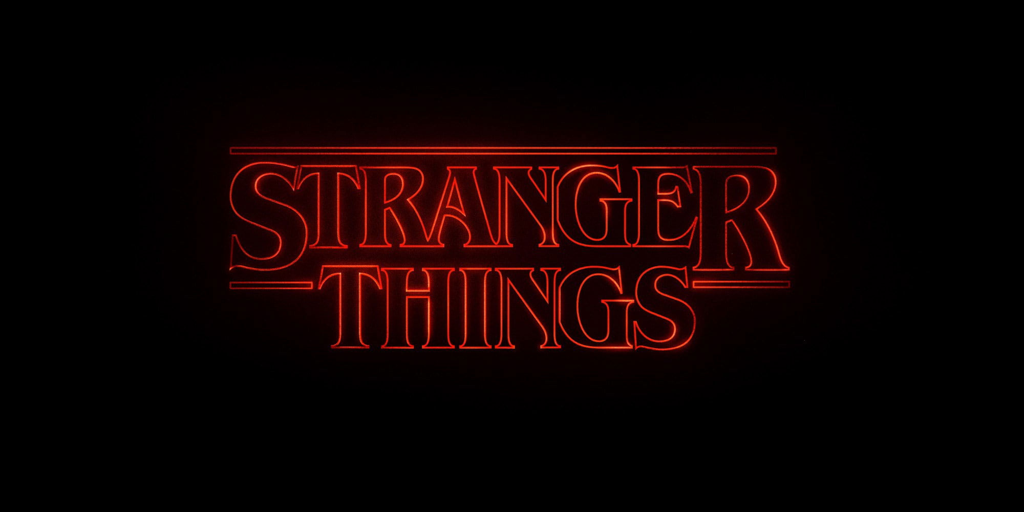 Abstracto Wallpaper, Stranger Things, Texto, Neon, Illuminated, Red