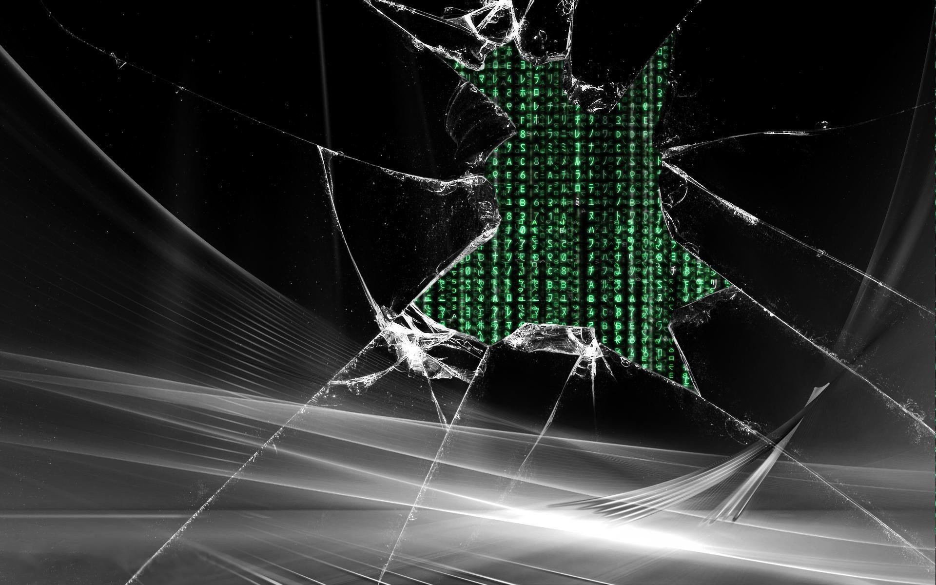 Cracked TV Screen Prank Wallpaper