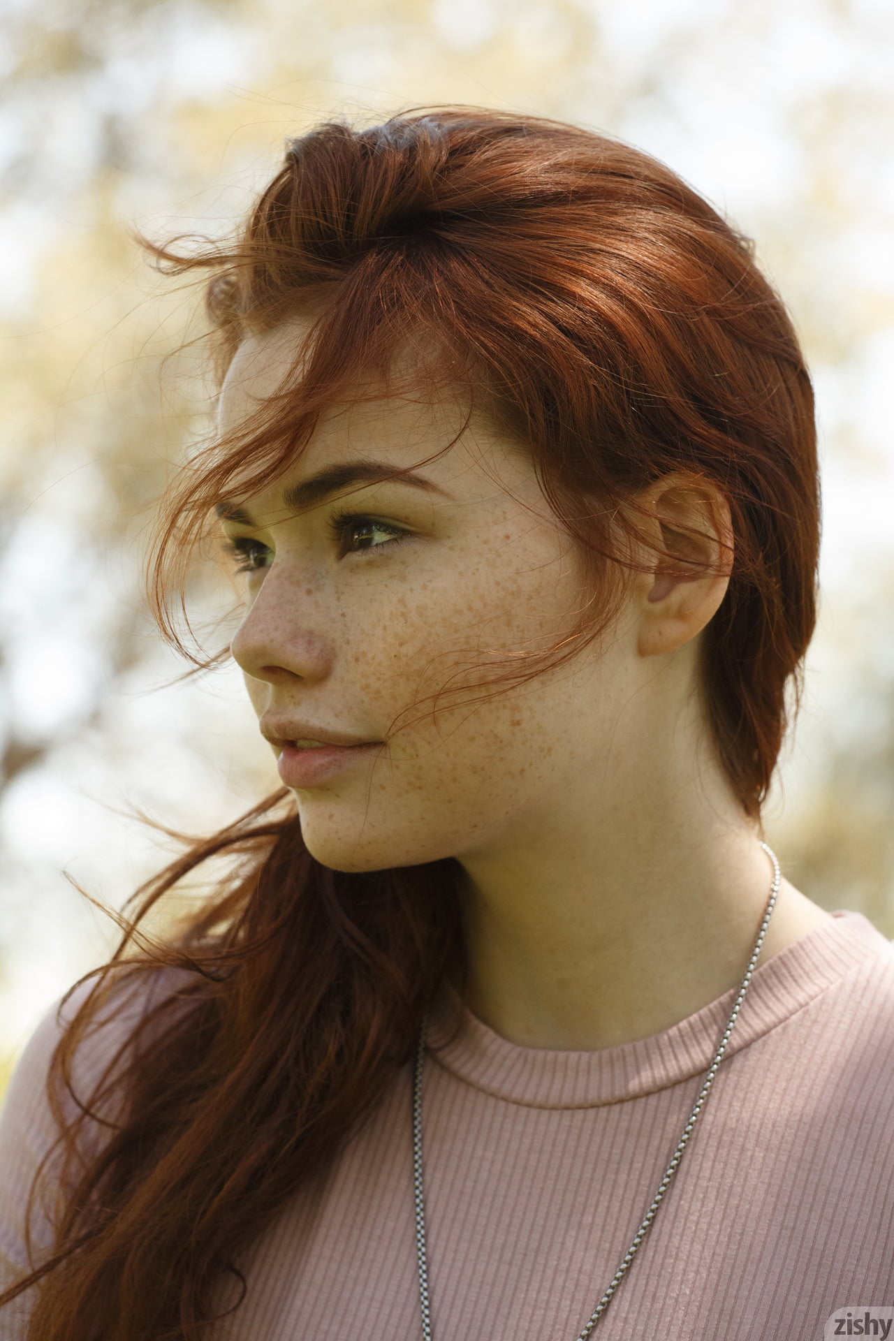 Wallpaper / portrait, Sabrina Lynn, redhead, zishy, women, 1080P free download
