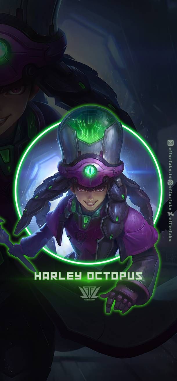 Harley Octopus Eff. Mobile legend wallpaper, Mobile legends, Harley