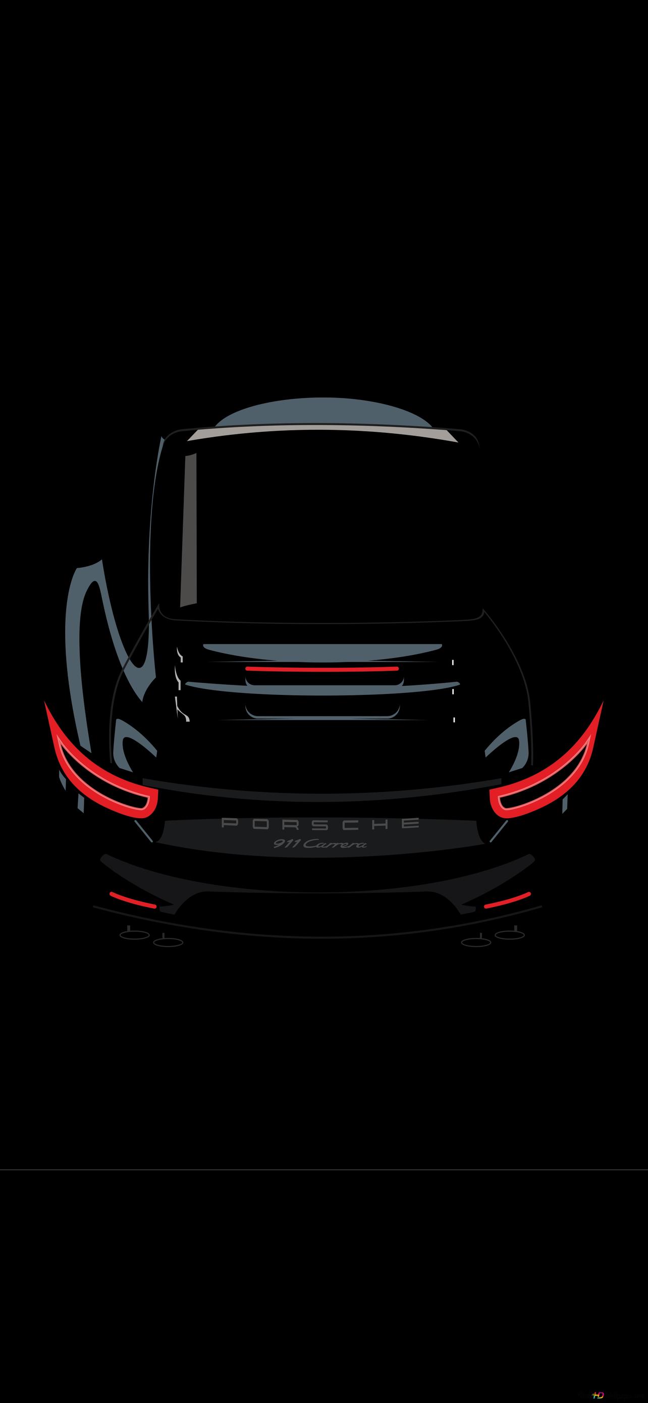 Black Porsche HD wallpaper download