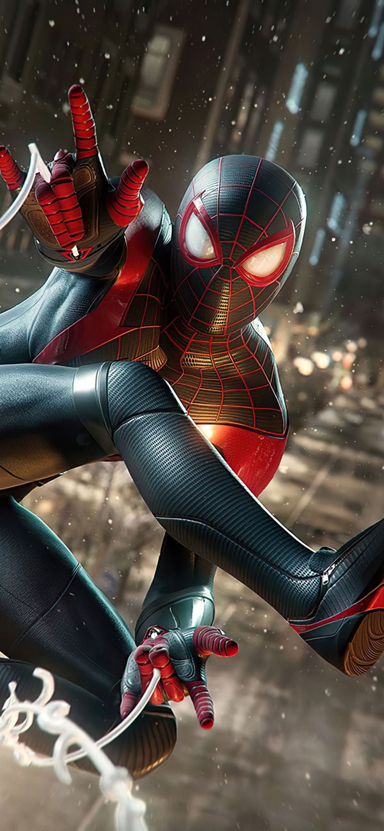 marvels spiderman miles morales 4k 2020 iPhone 11 Wallpaper Free Download