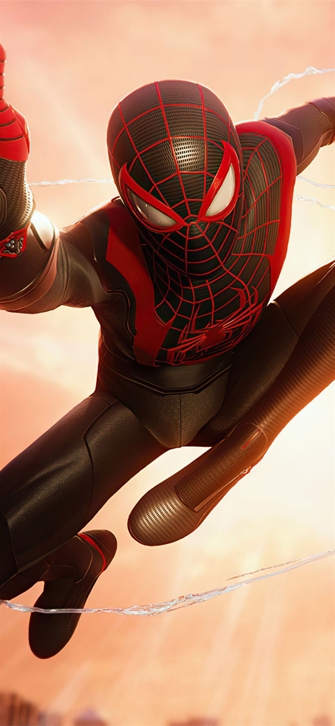 Best Spider man miles morales iPhone X HD Wallpaper