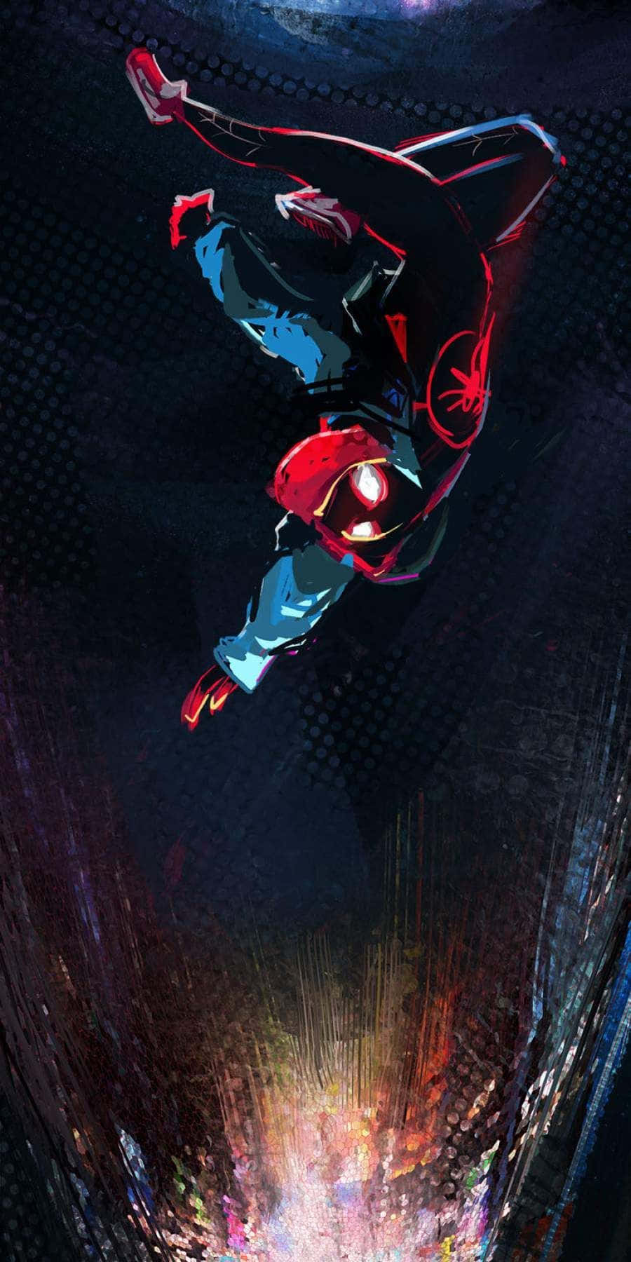 Download Marvel Character Illustration Spider Man Miles Morales iPhone Wallpaper