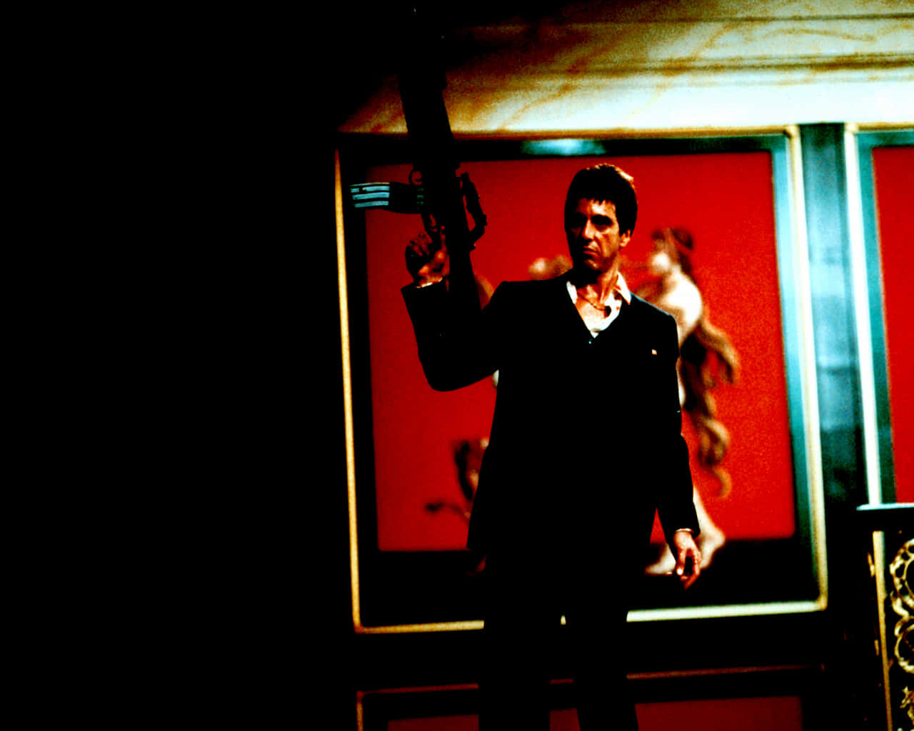 Download Say Hello to My Little Friend! Montana from Scarface Wallpaper