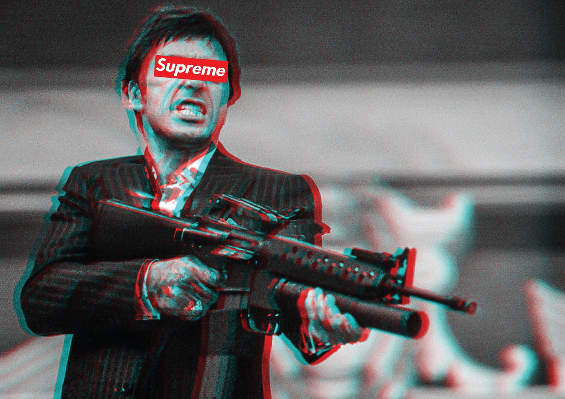 Download Supreme Scarface Tony Montana Wallpaper