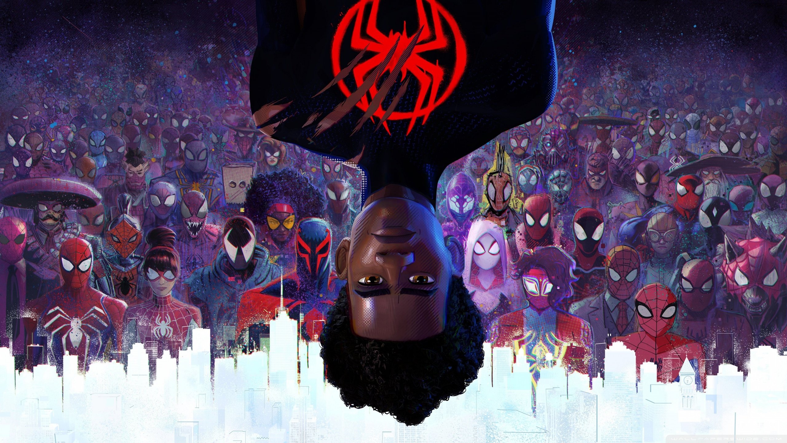 Spider-Man across the spider verse wallpaper in 2023