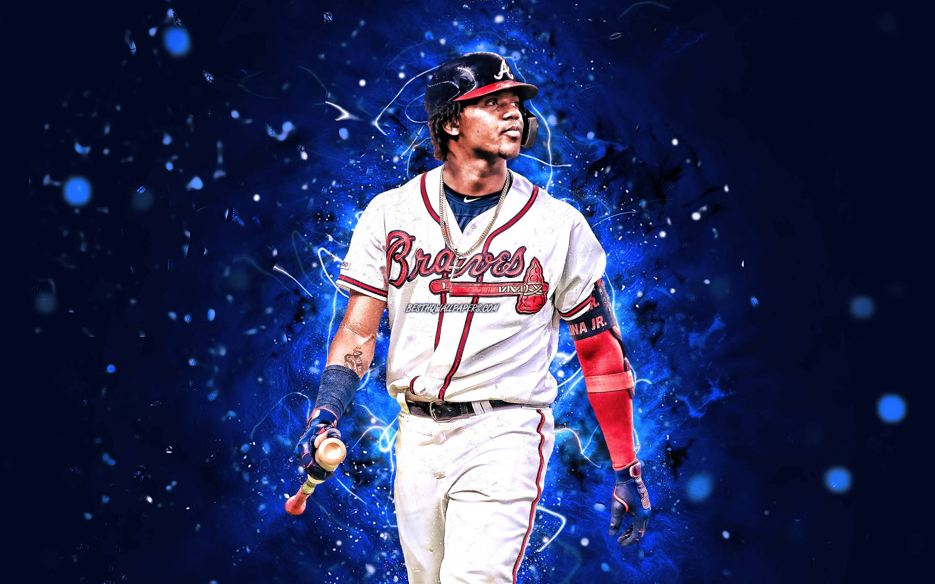 Download Atlanta Braves Player Digital Art Wallpaper