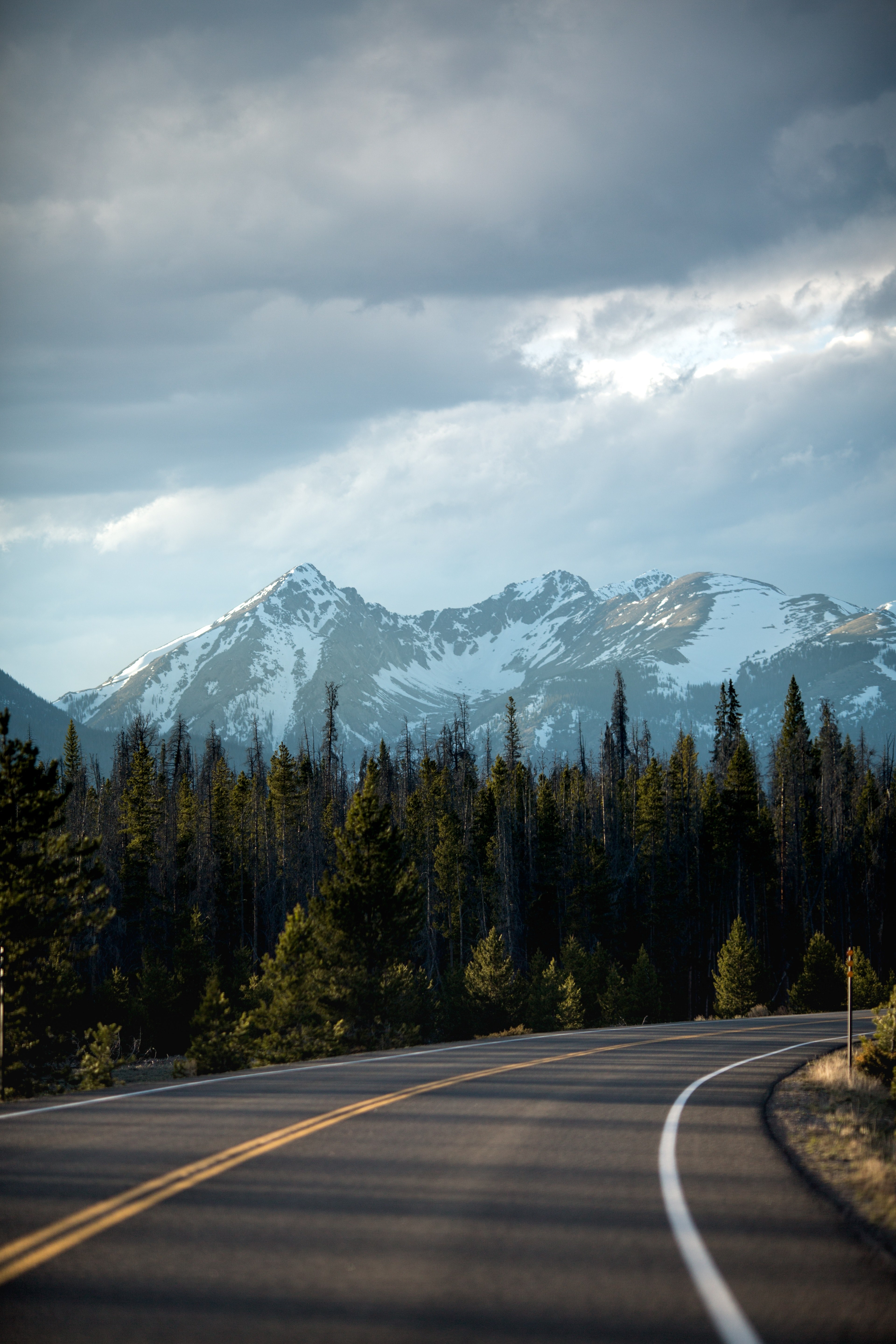 Wallpaper / a highway road that is windingest and mountainside, highway road 4k wallpaper free download