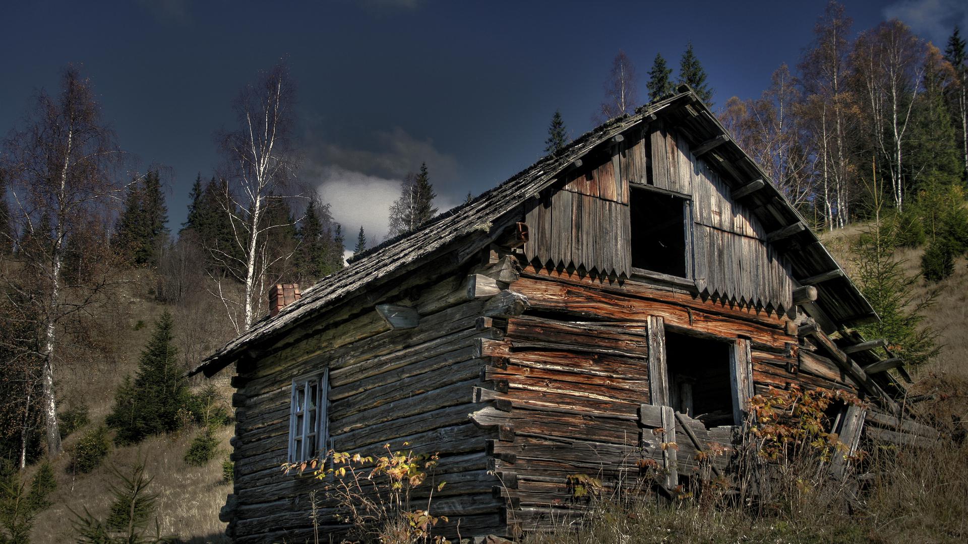 Free download Abandoned log cabin on a mountainside HQ WALLPAPER 114931 [1920x1080] for your Desktop, Mobile & Tablet. Explore Log Cabin Wallpaper. Free Log Cabin Wallpaper, Log Cabin Winter