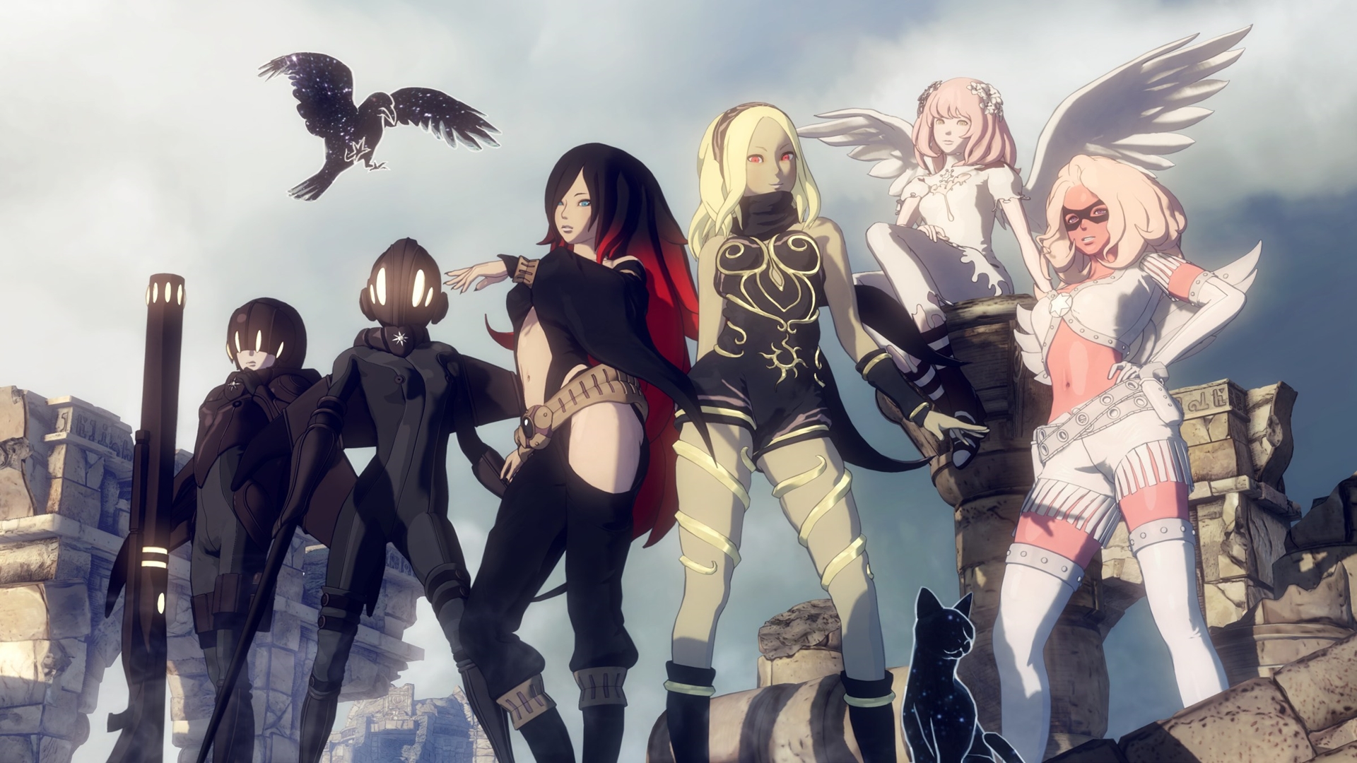 1920x1080 Raven (Gravity Rush), Dusty (Gravity Rush), Kat (Gravity Rush), Gravity Rush wallpaper JPG Gallery HD Wallpaper