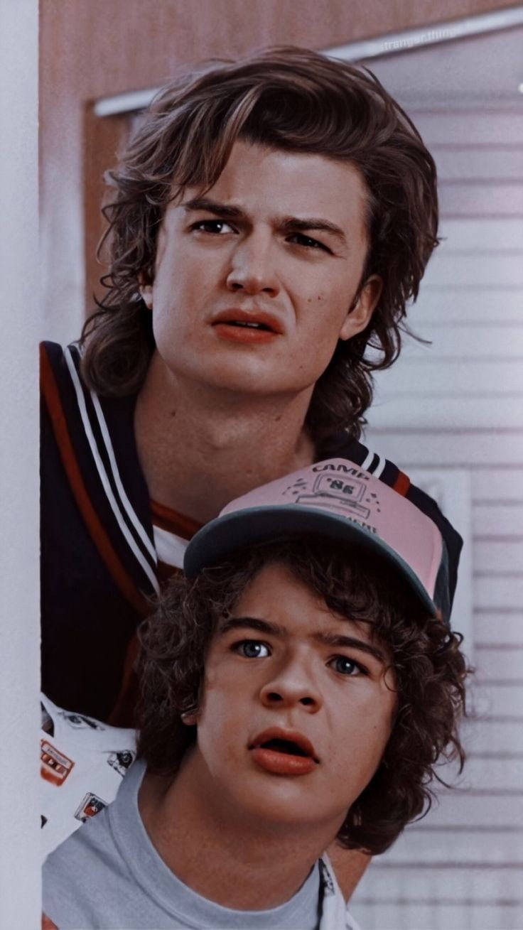 Download Stranger Things Cast Steve And Dustin Wallpaper