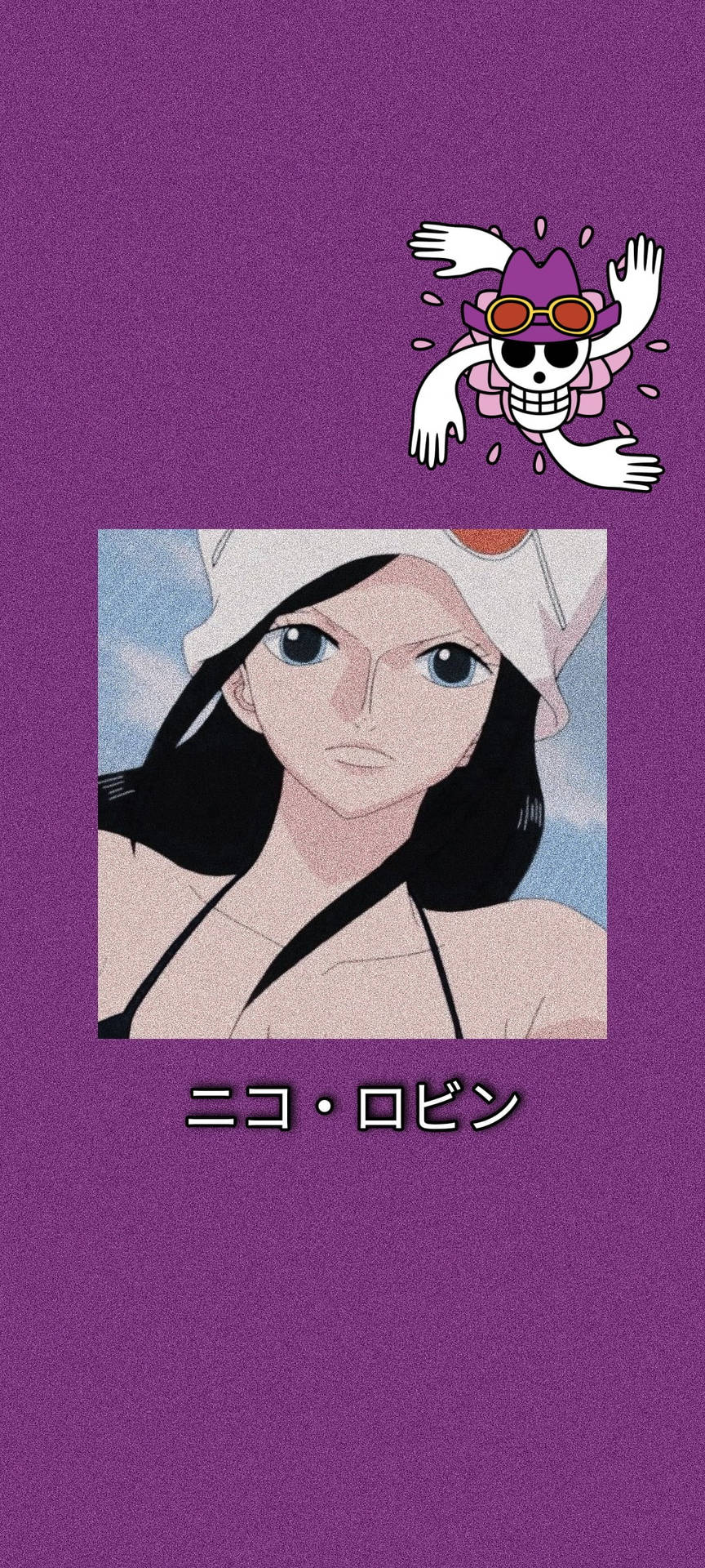 Download Nico Robin Purple Anime Aesthetic Wallpaper