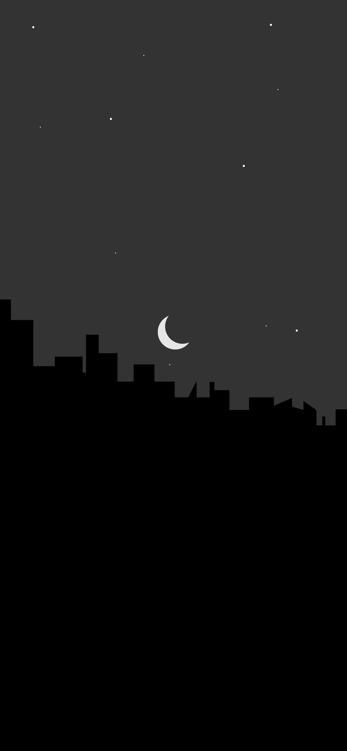 Wallpaper iphone city silhouette black and grey