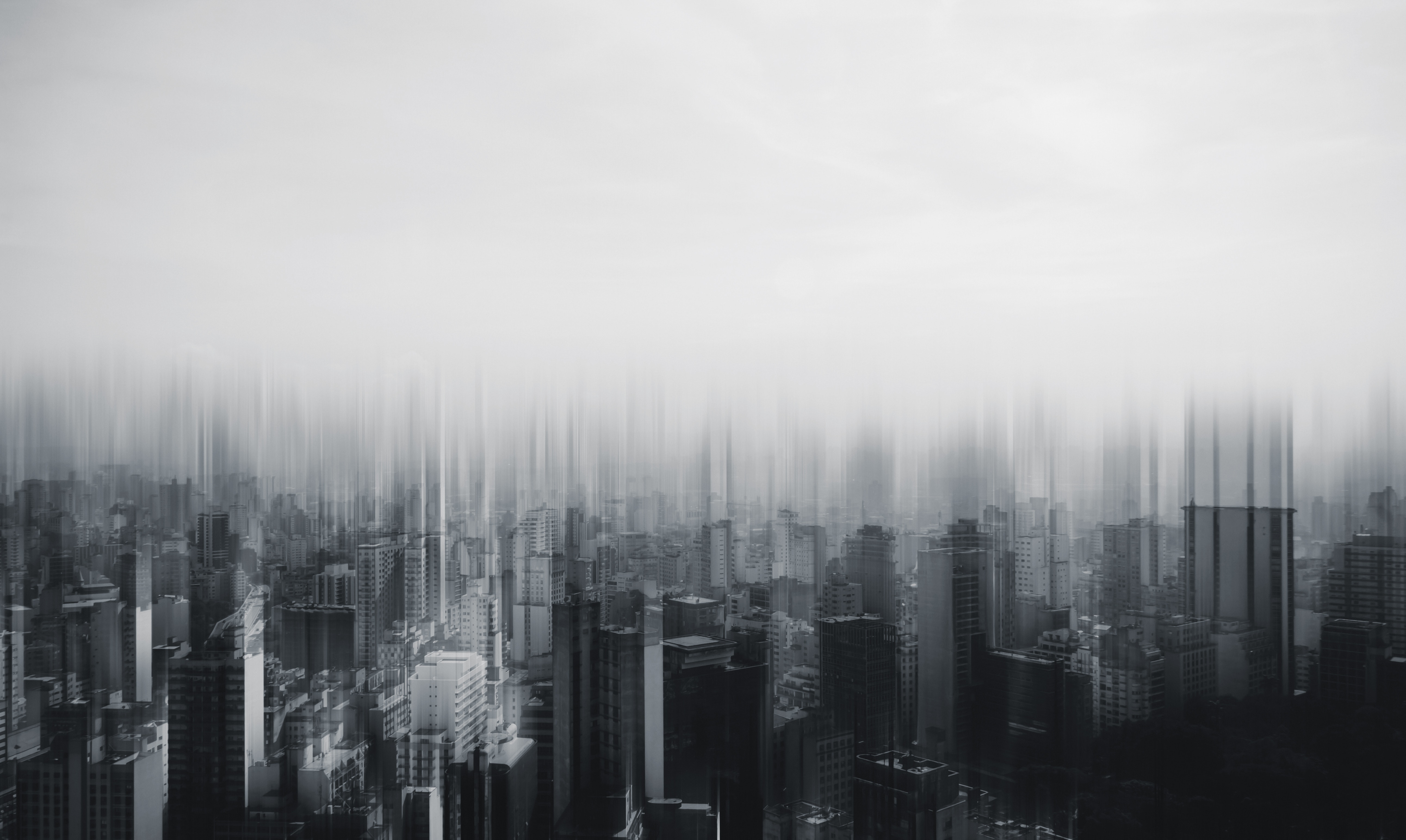 5170x3088 mist, window, black and white, brazil, buildings, gray, sky, sao paulo, cloud, abstract, urban, Free image, cityscape, car, architecture, city, street, fog, grey, building Gallery HD Wallpaper