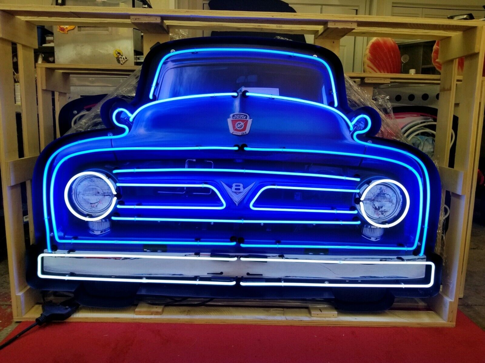 FORD PICKUP TRUCK FRONT END NEON SIGN / FORD NEON / FORD SIGNS *GAS & OIL