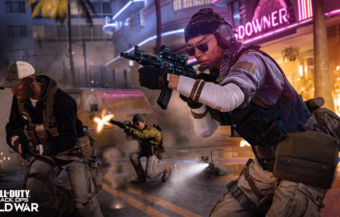 Wallpaper weapons, shot, machine, soldiers, activision, treyarch, call of duty black ops cold war image for desktop, section игры