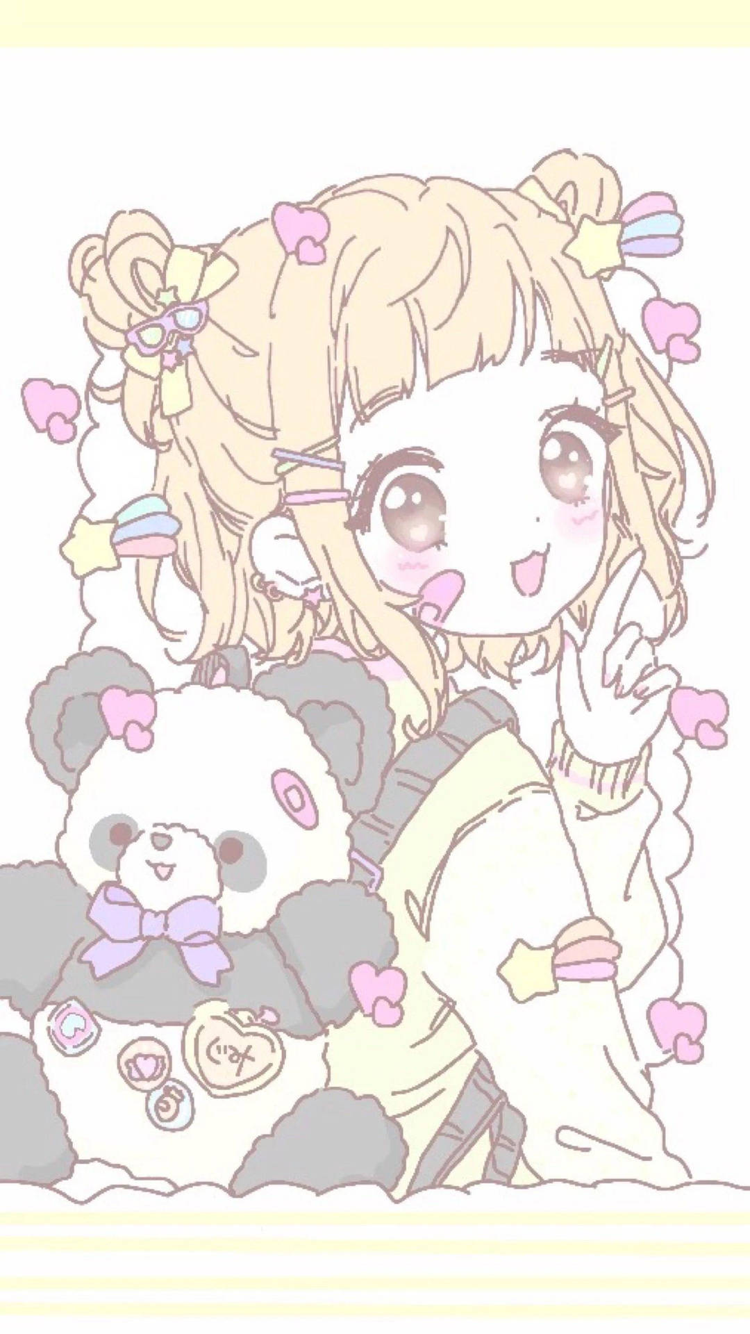 Download Pastel Gore Cute Anime Girl Fan Art Wallpaper