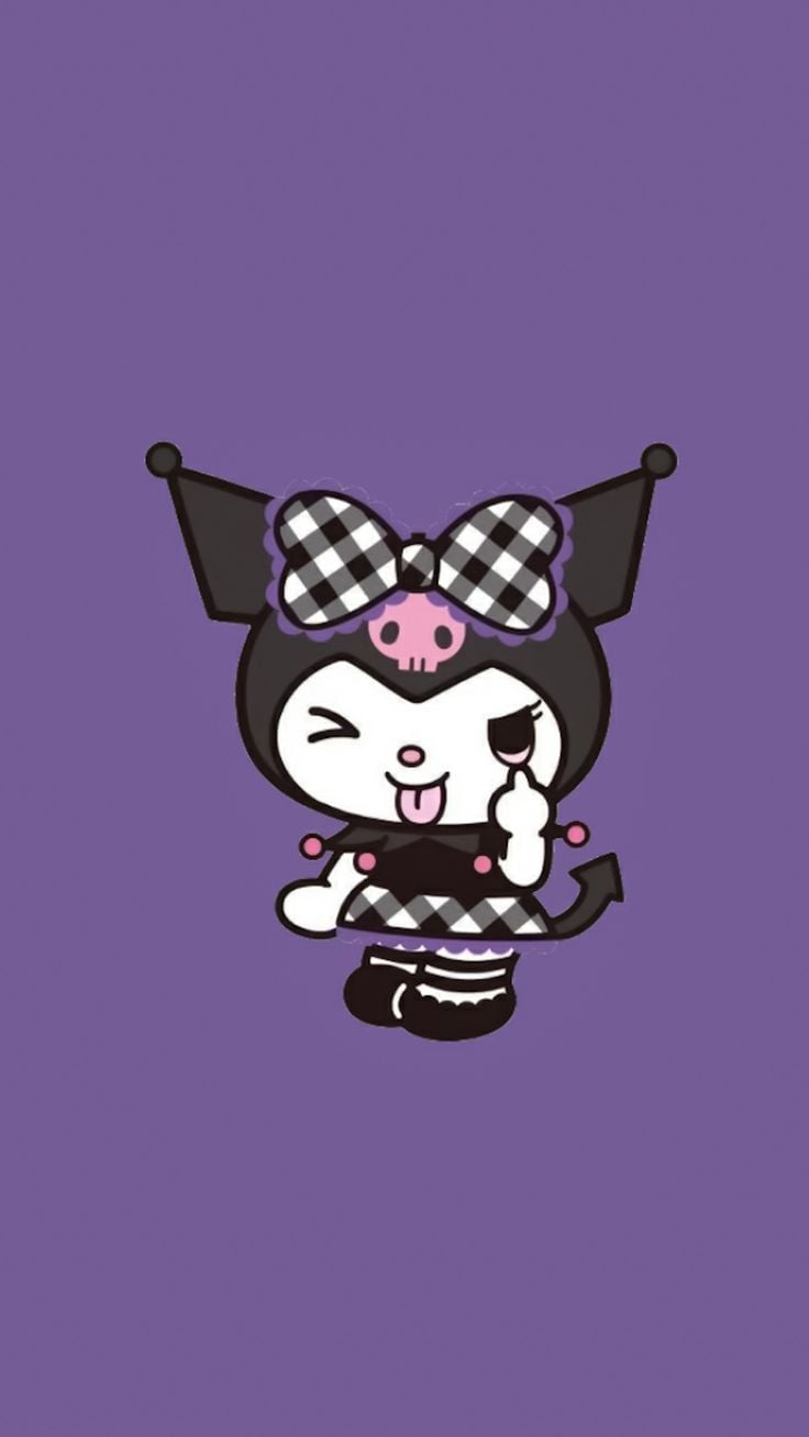 Kuromi BG. Hello kitty iphone wallpaper, Hello kitty picture, Cute wallpaper