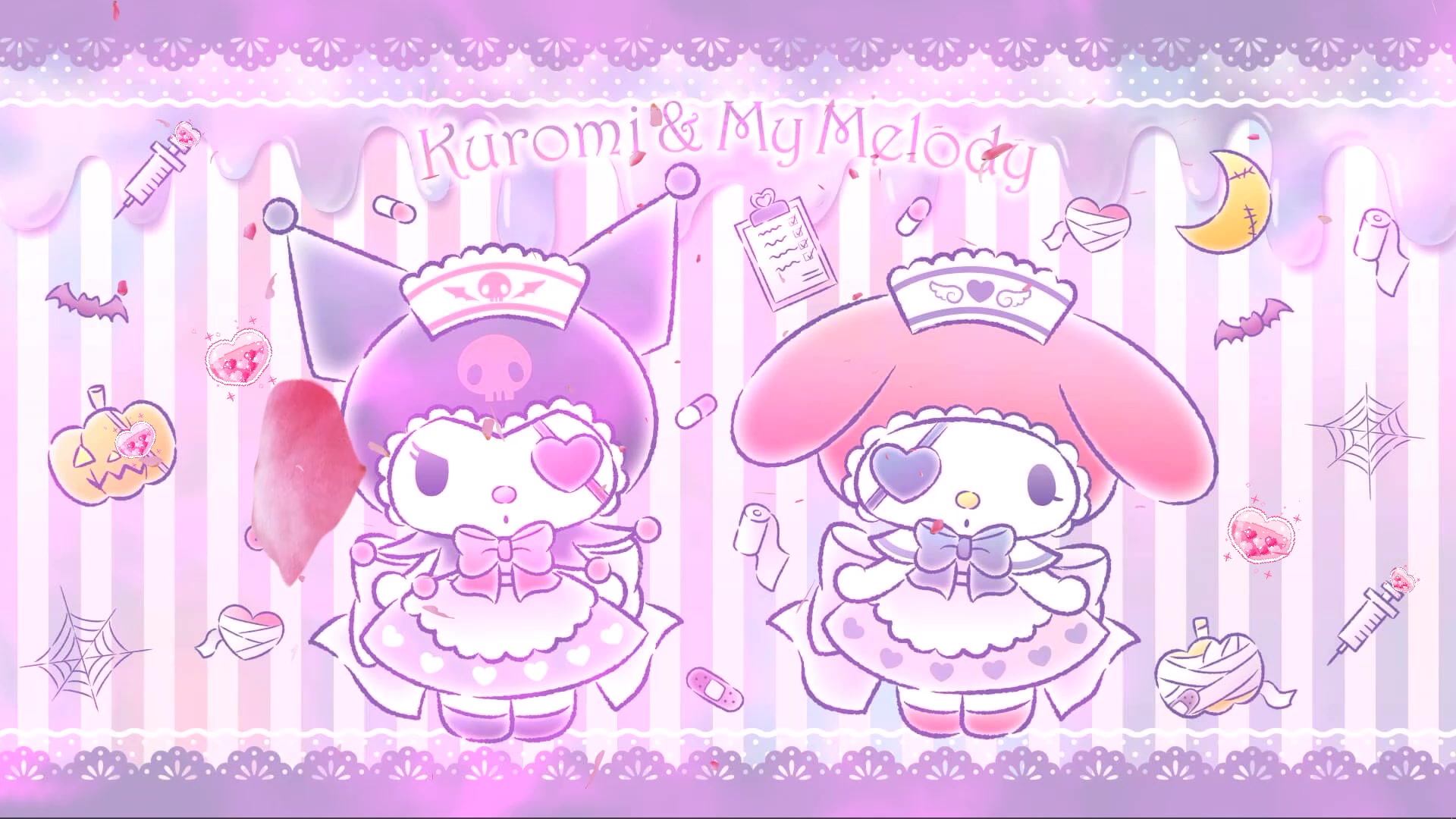 Kuromi And My Melody Wallpapers In 2022 Walpaper Hello Kitty Sanrio ...