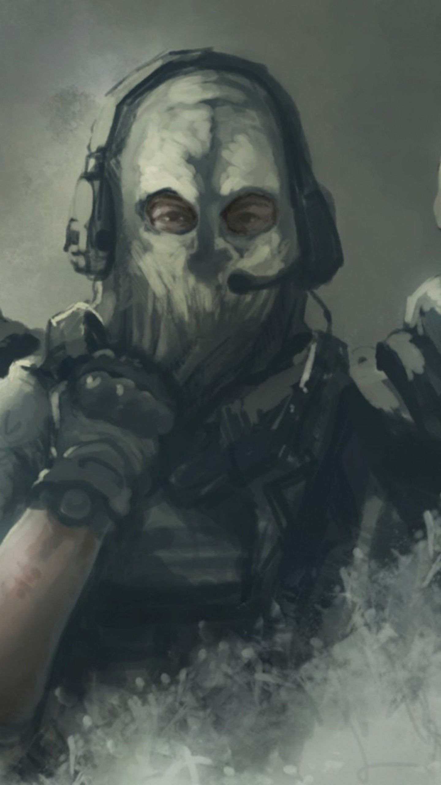 Preview wallpaper call of duty, ghosts, art 1440×2560