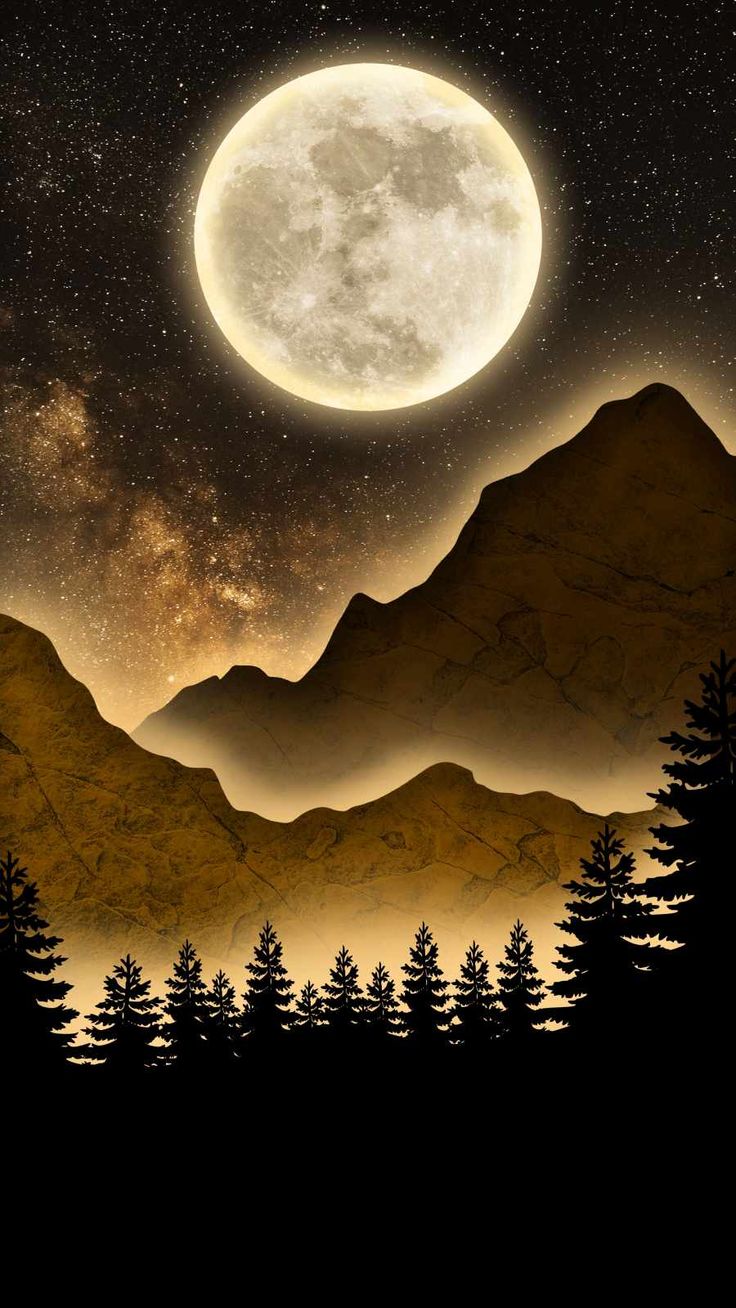 Super Moon Night Wallpaper, iPhone Wallpaper. Fondos de pantalla para ipad, Fondos, Dibujos