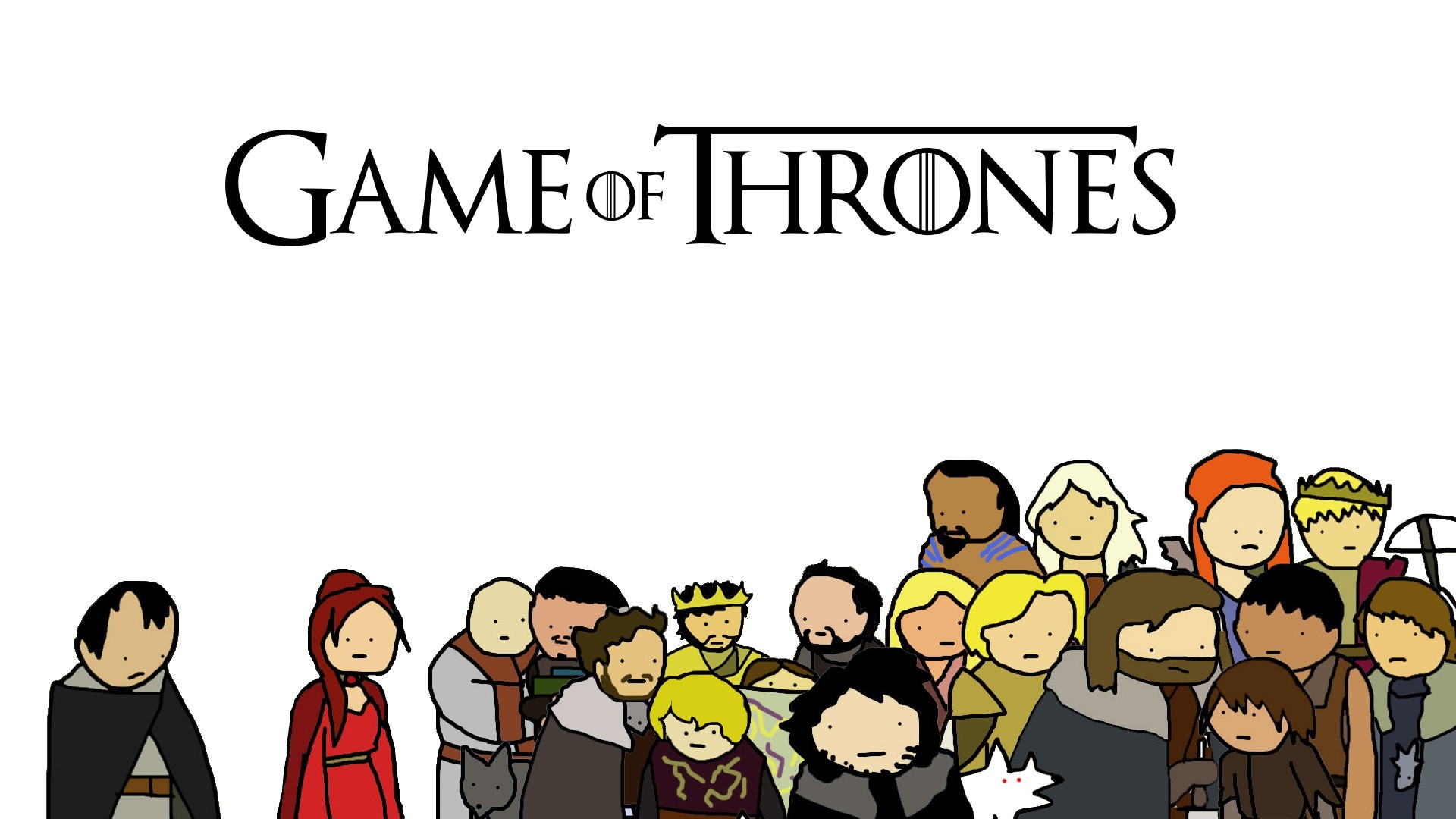Wallpaper, illustration, cartoon, Game of Thrones, brand, presentation, font, learning 1920x1080