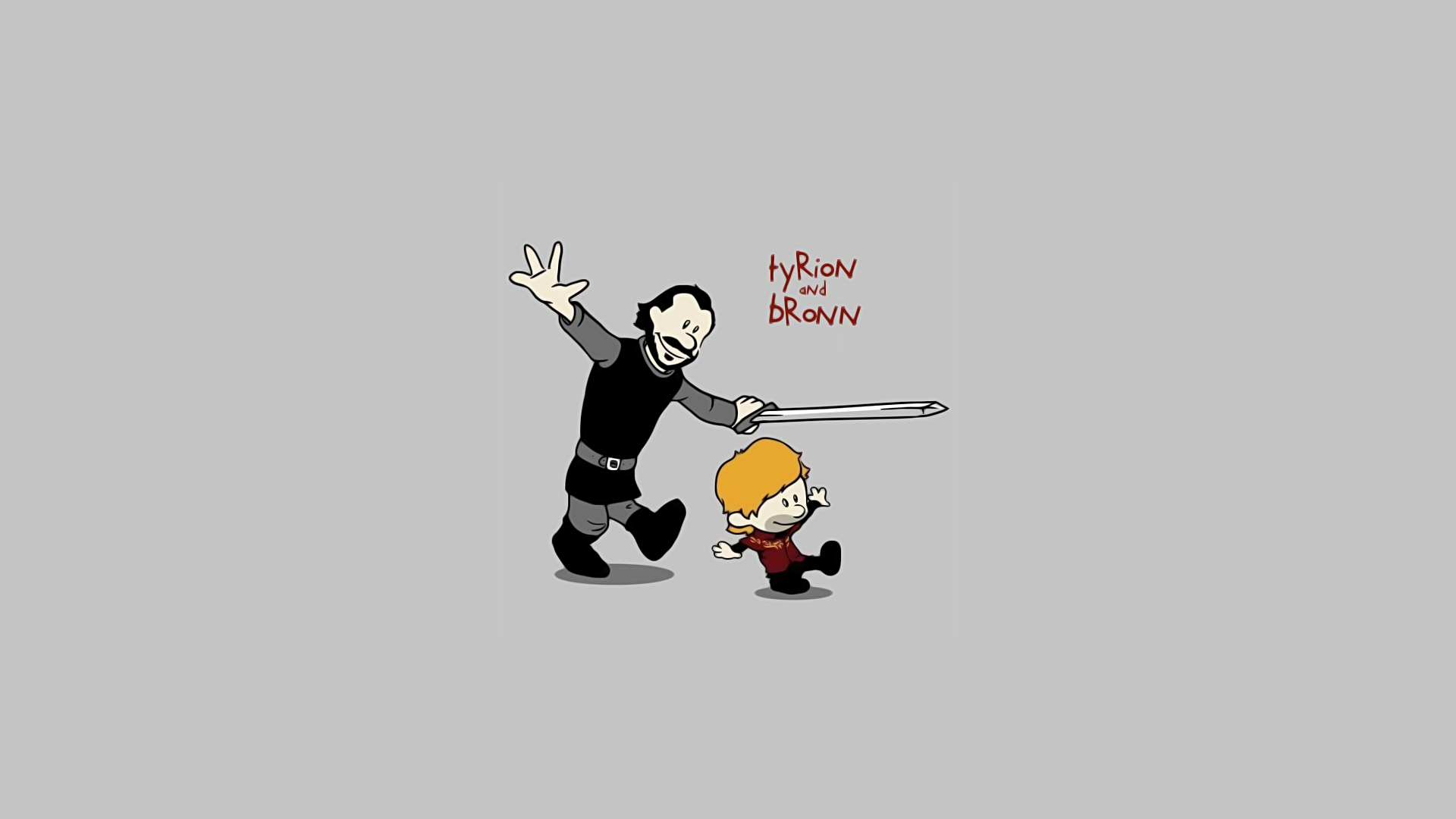 Wallpaper, illustration, crossover, cartoon, Game of Thrones, Calvin and Hobbes 1920x1080