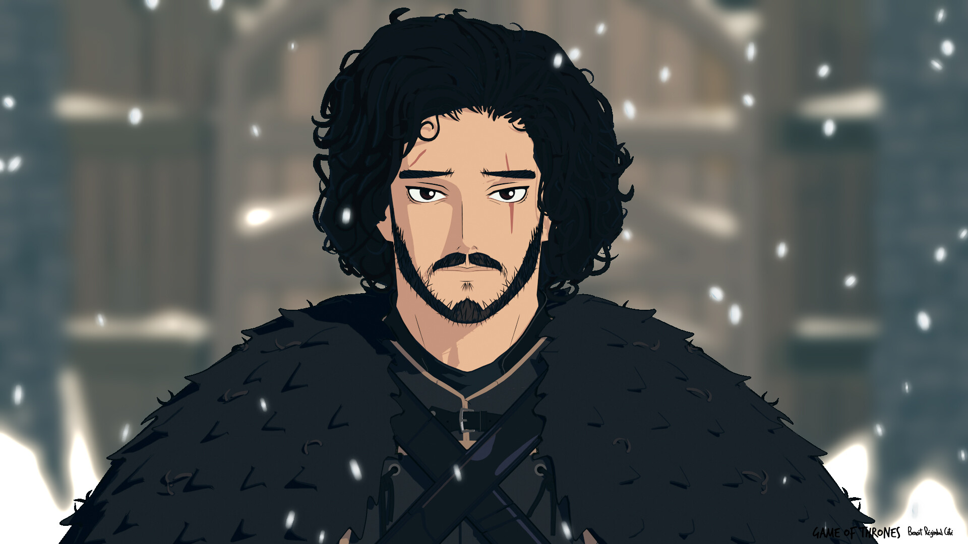 Jon Snow animated