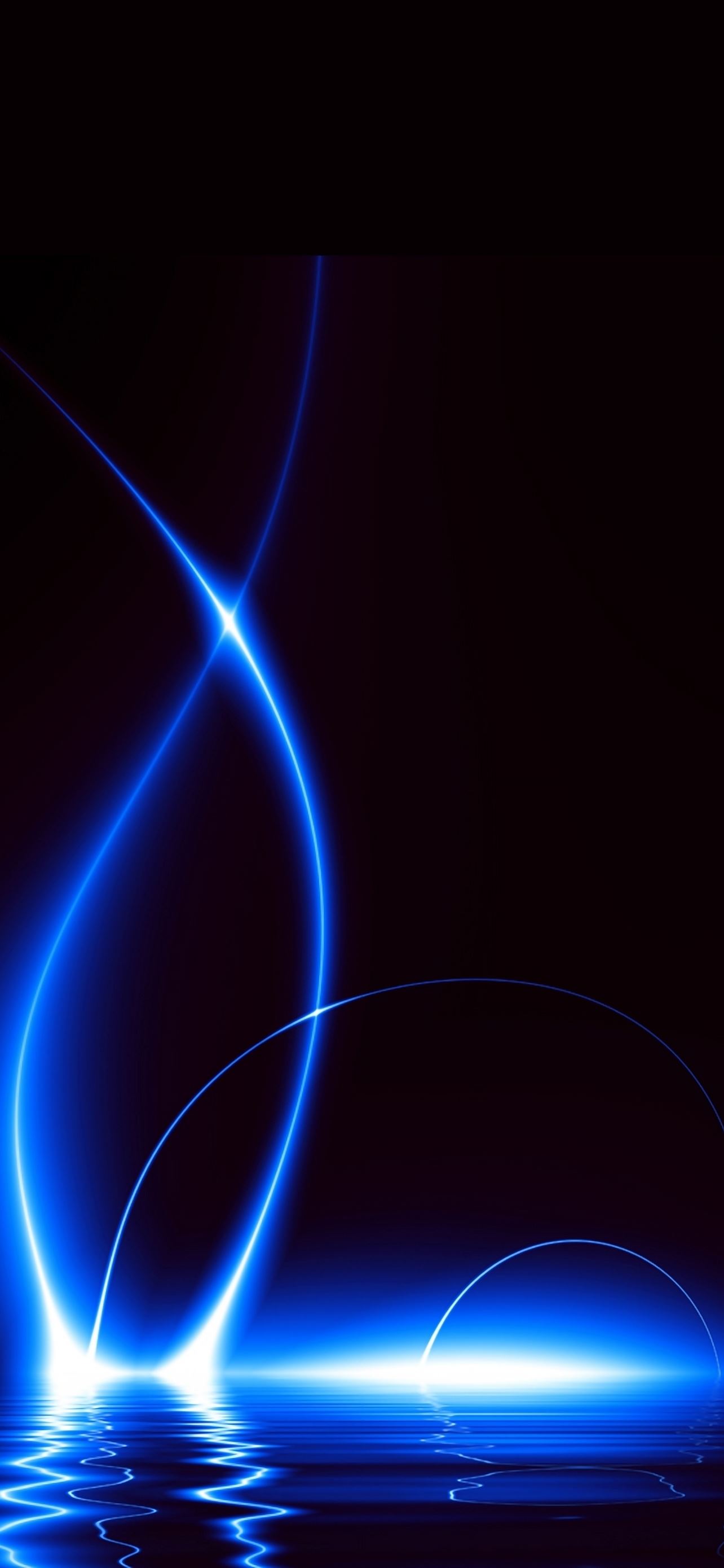 Blue Lights iPhone Wallpaper Free Download