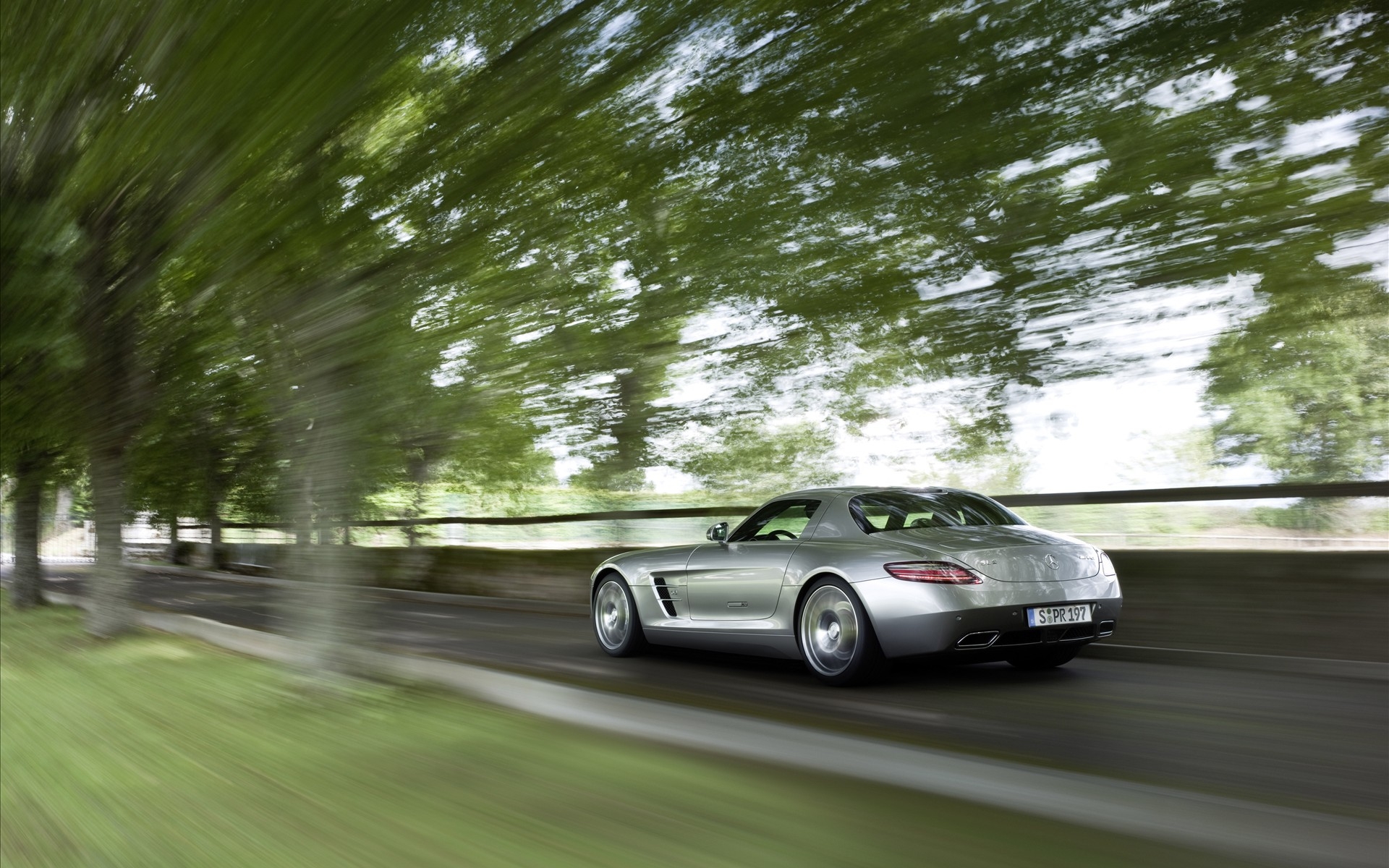 Wallpaper, speed up, boost, Mercedes Benz, sls, AMG 1920x1200