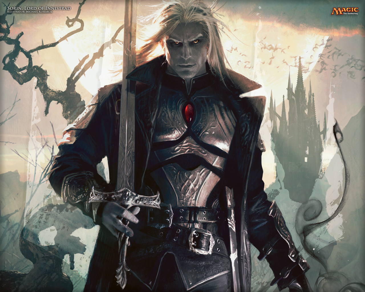 Sorin, Lord of Innistrad MtG Art from Dark Ascension Set by Michael Komarck of Magic: the Gathering