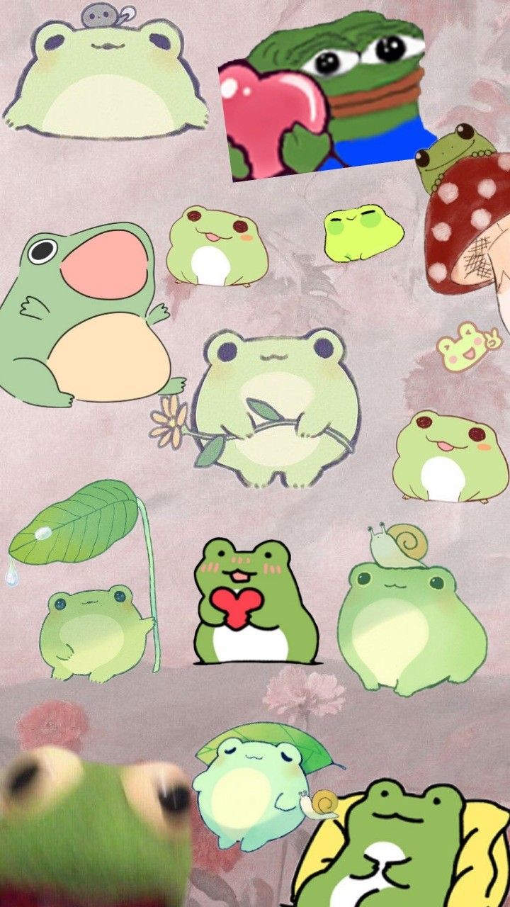 Frog wallpaper. Frog wallpaper, Wallpaper iphone cute, Frog art