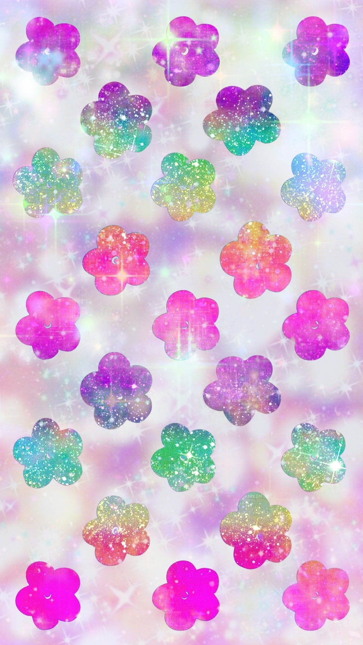 Rainbow Galaxy Flowers, made by me. Flower background wallpaper, Bling wallpaper, Cool background wallpaper