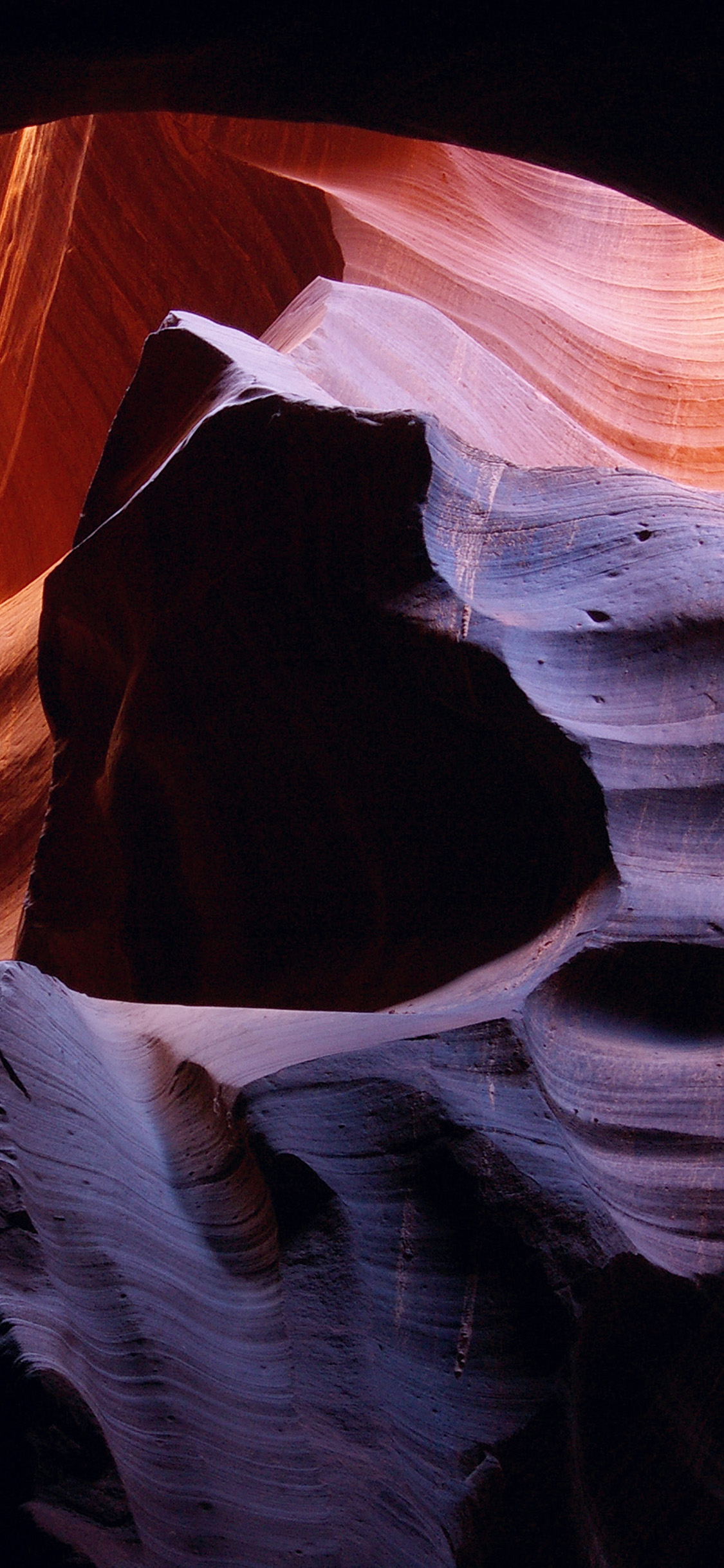 iPhone X wallpaper. nature cave red