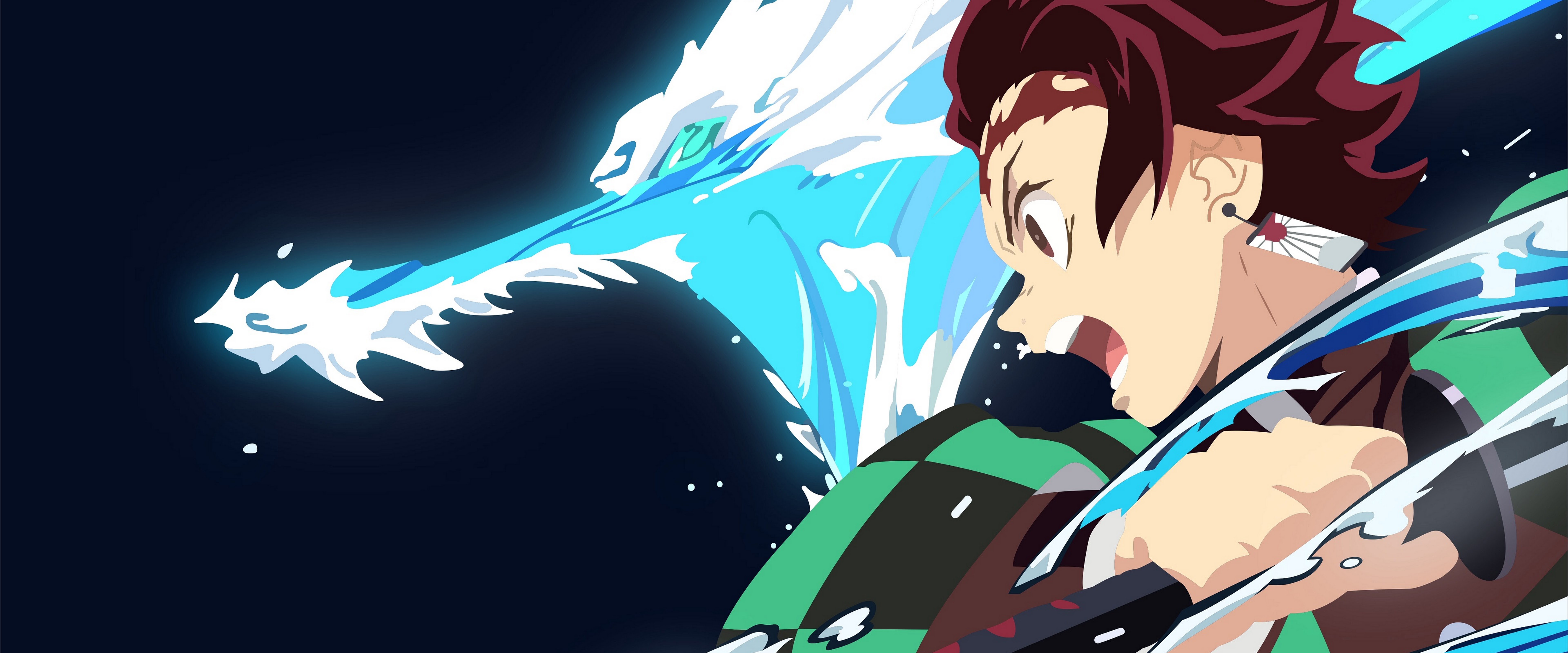 Free download Tanjiro Kamado Kimetsu no Yaiba Minimalist 4K Wallpaper 143 [7680x3200] for your Desktop, Mobile & Tablet. Explore Demon Slayer 3440x1440 Wallpaper. Slayer Band Wallpaper, Slayer Wallpaper, Demon Wallpaper