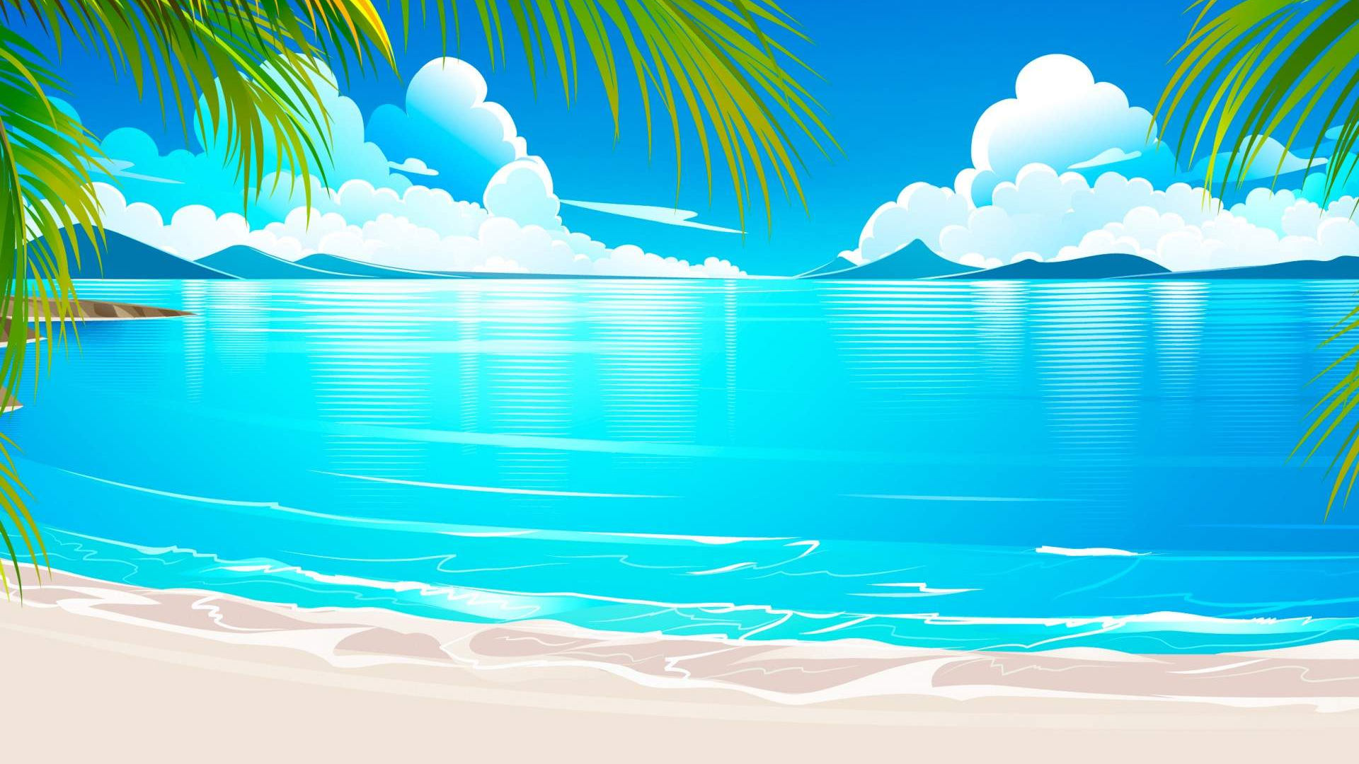 beach vector background