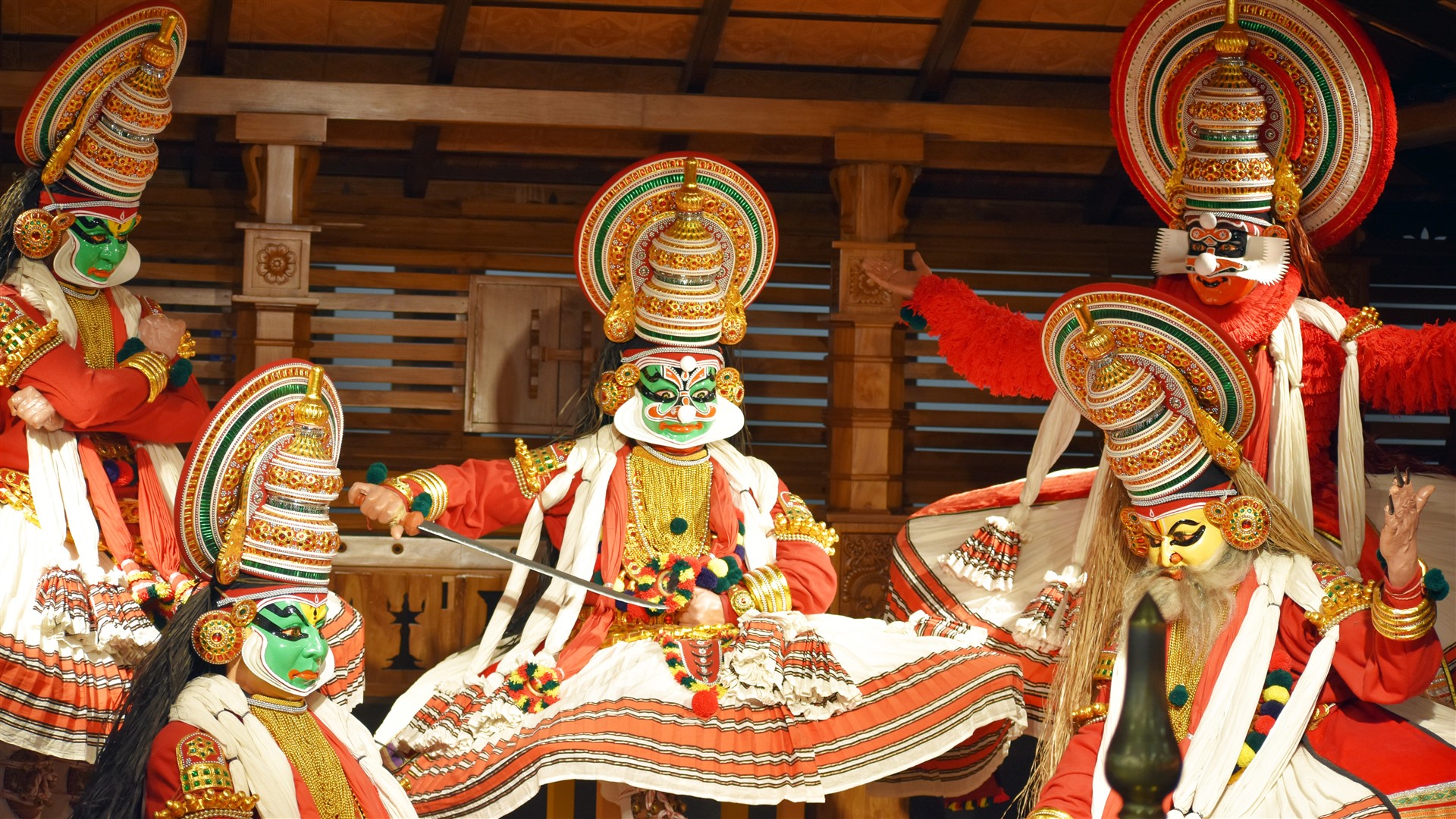 Kathakali Dance Performing Kerala India